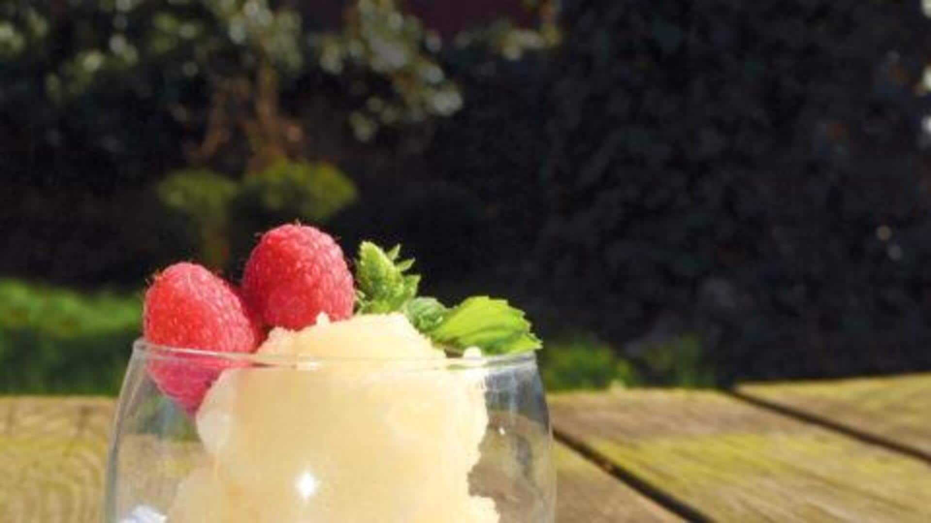 เมนูดับร้อน: ซอร์เบทโหระพามะนาวหอมสดชื่น