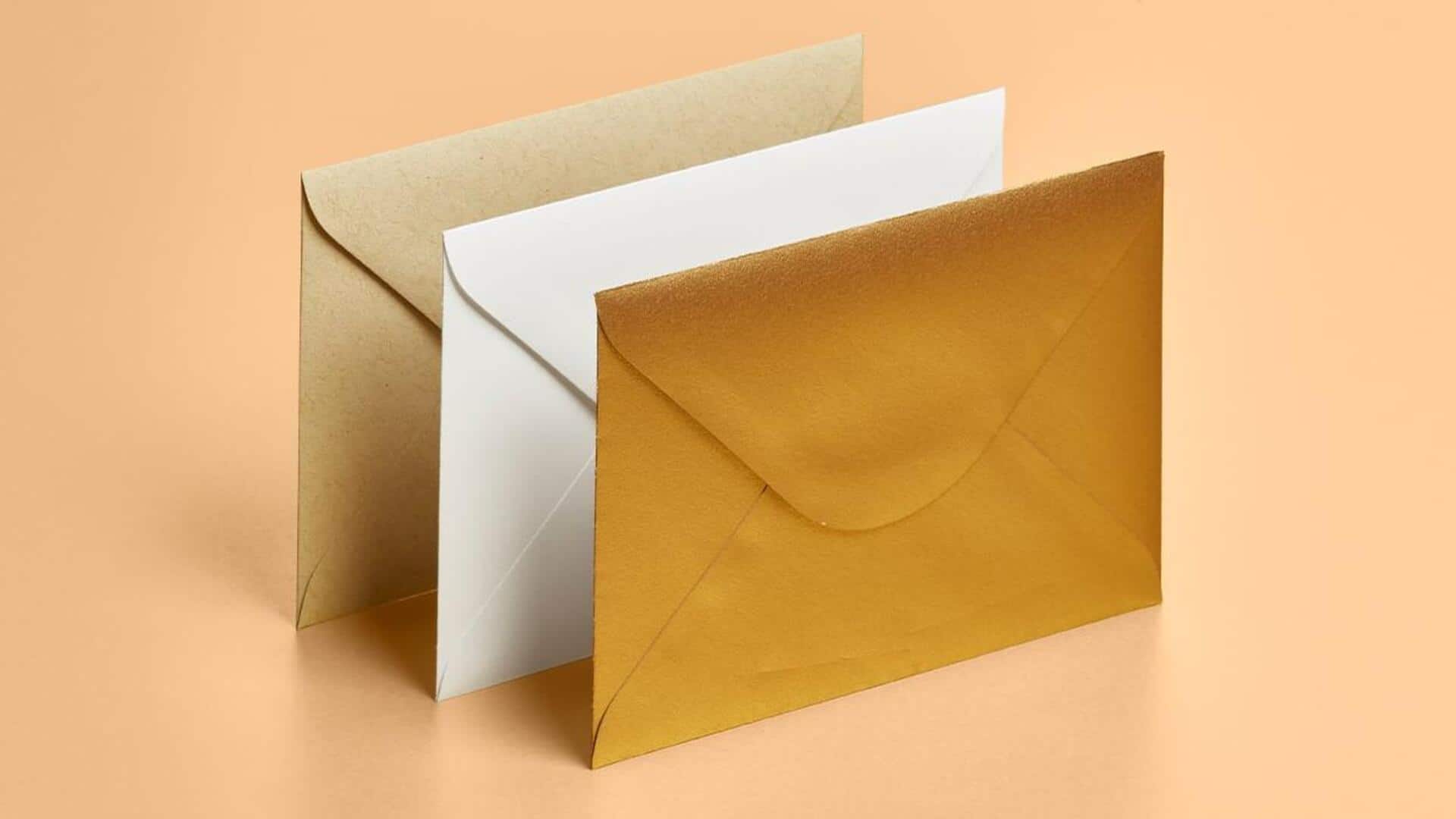 เคล็ดลับประหยัดด้วยการใช้ซองจดหมายซ้ำ