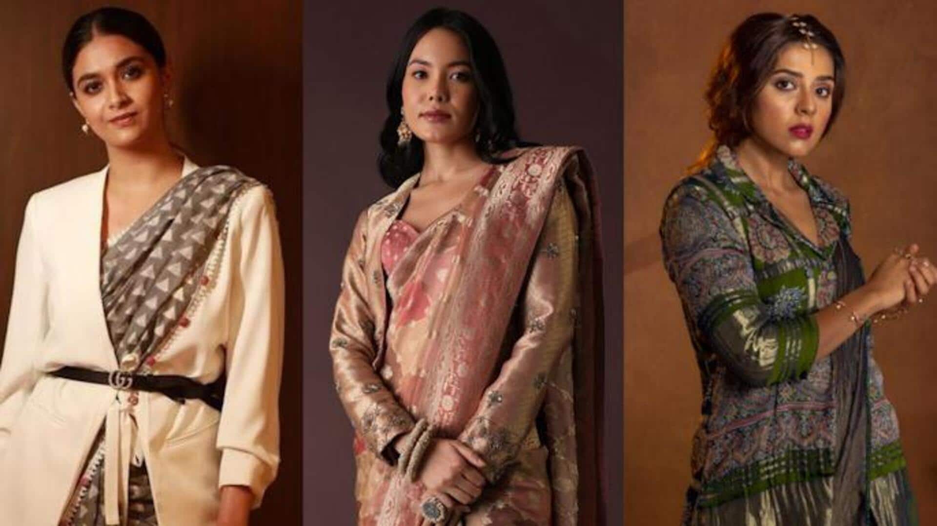 5 สไตล์ส่าหรีแมตช์กับแจ็คเก็ตพื้นเมืองได้ลงตัว