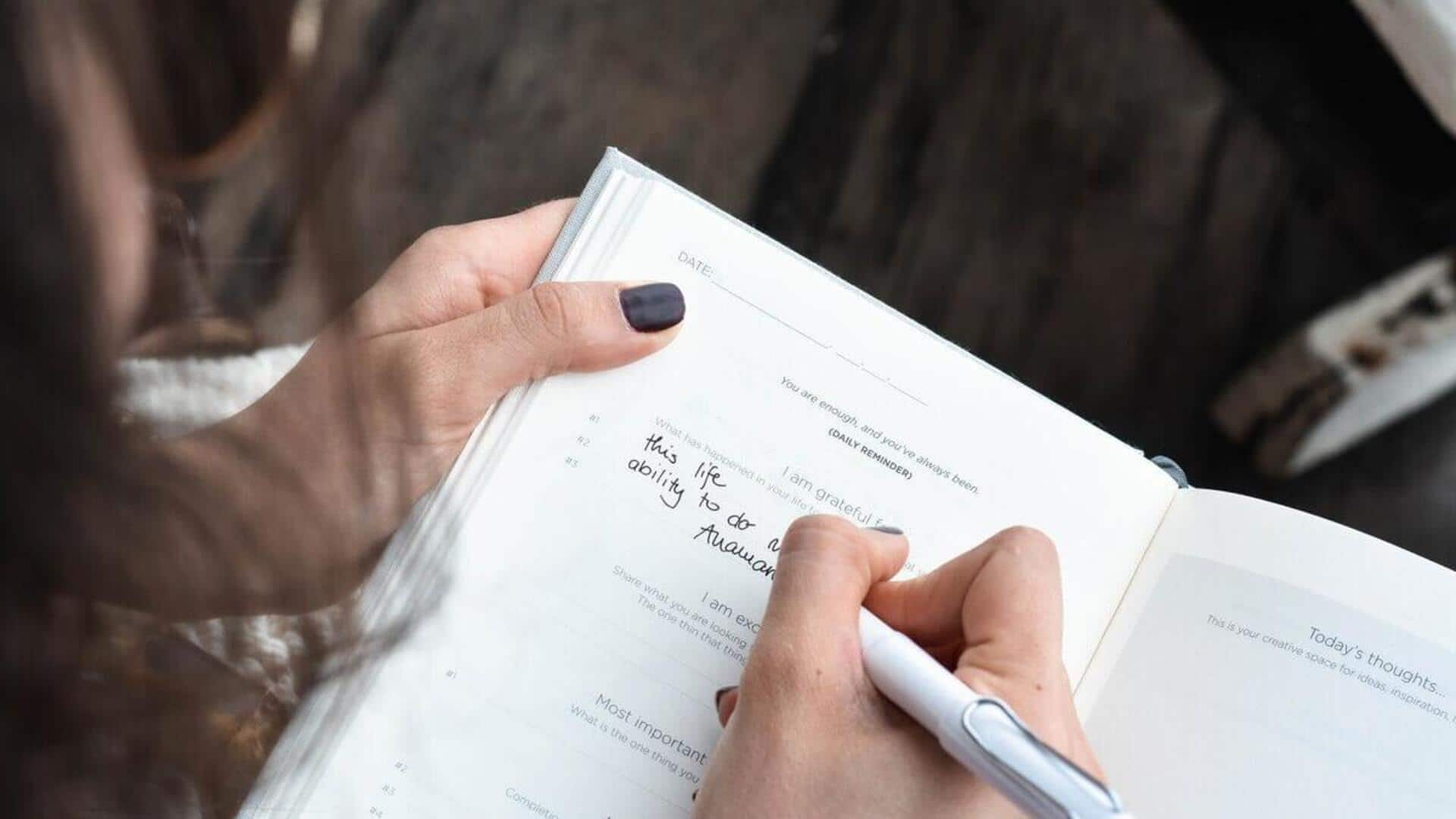 การสร้างนิสัยขอบคุณด้วยการจด 3 เรื่องดีทุกวัน