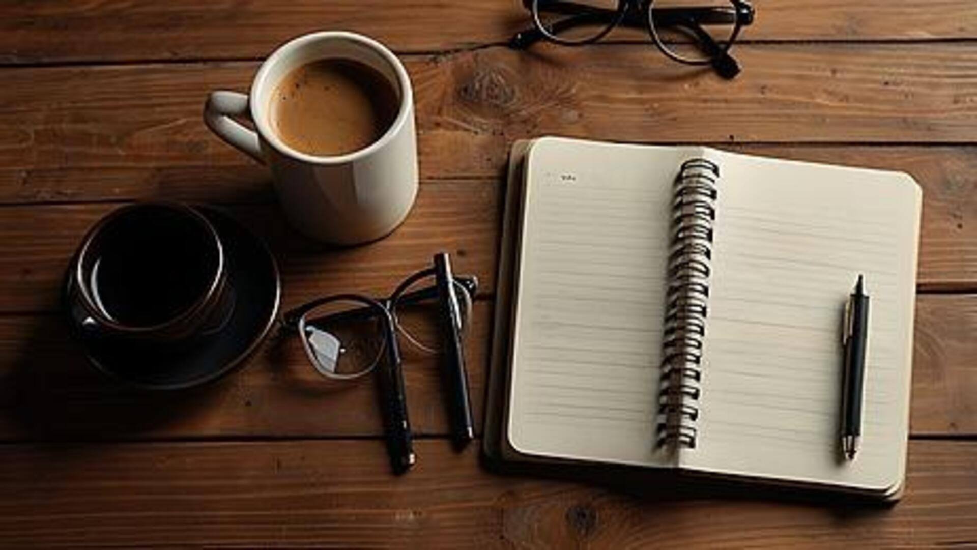 การใช้เวลาในช่วงพักกาแฟเพื่อเขียนบันทึกประจำวัน