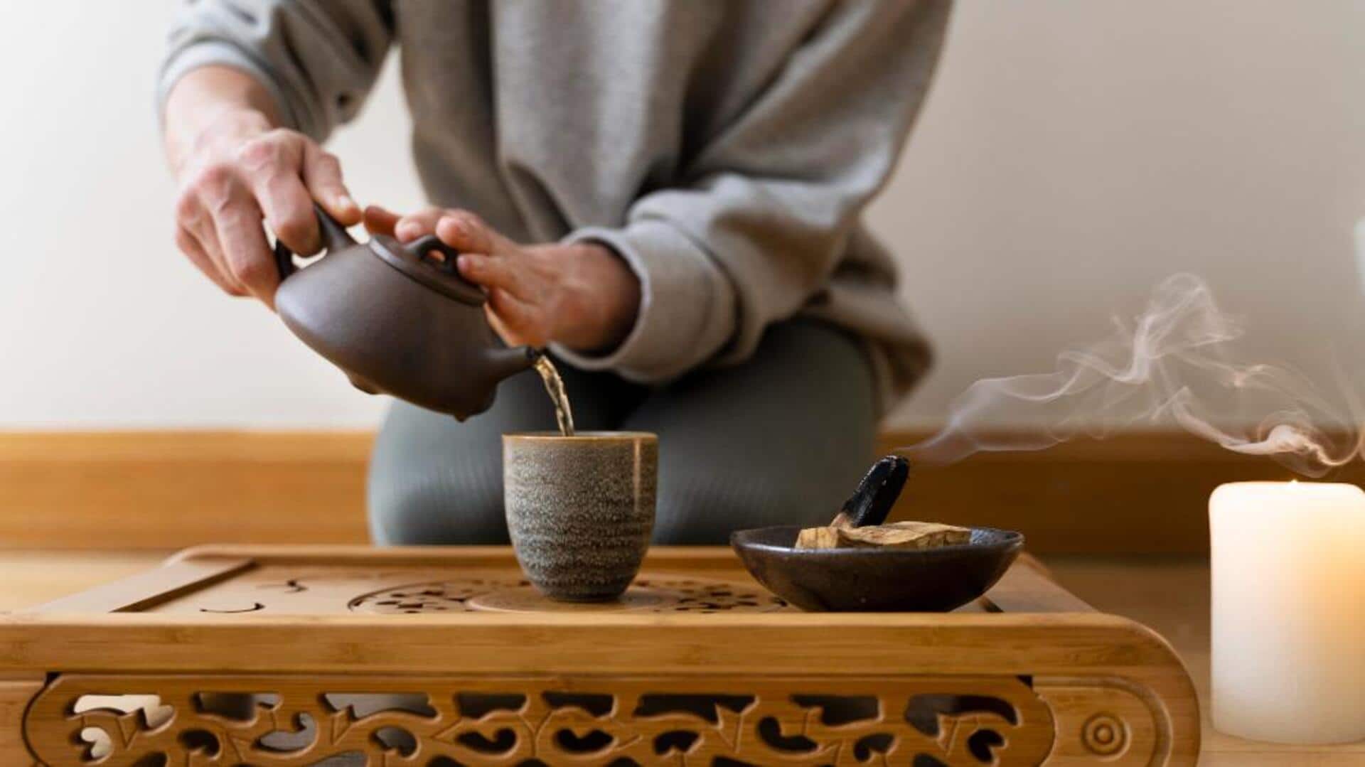 คลายความวิตกกังวลด้วยพิธีชงชา