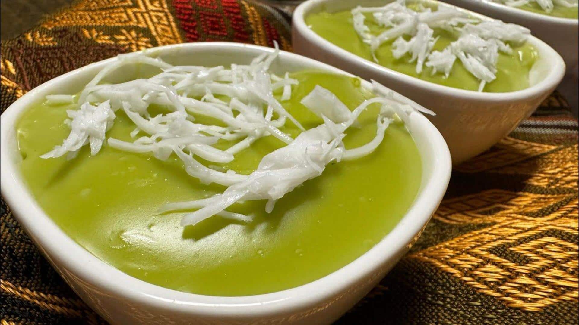 สูตรขนมถ้วยใบเตย ขนมไทยหอมอร่อยทำง่าย