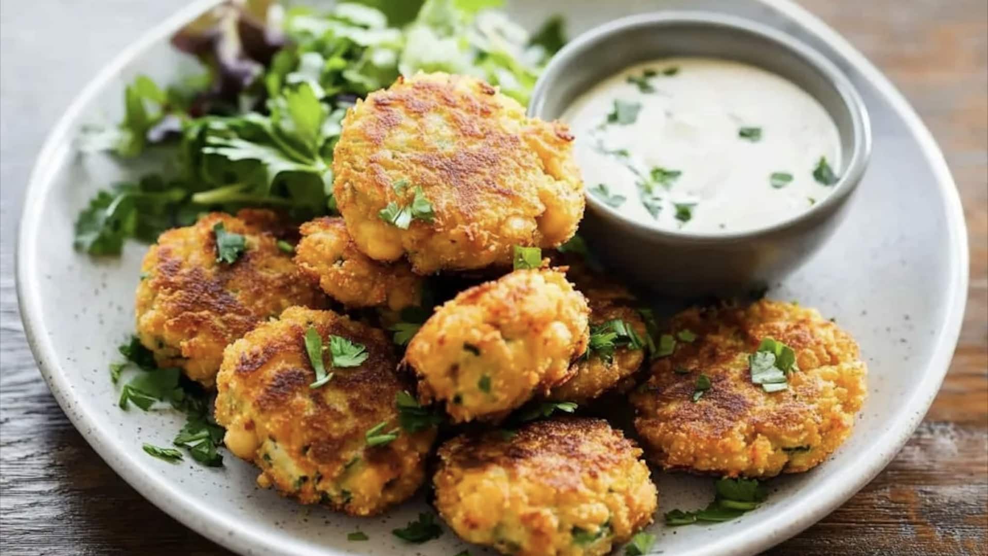 ฟริตเตอร์แป้งถั่วลูกไก่ เมนูกรอบอร่อย ทำเองไม่ยาก