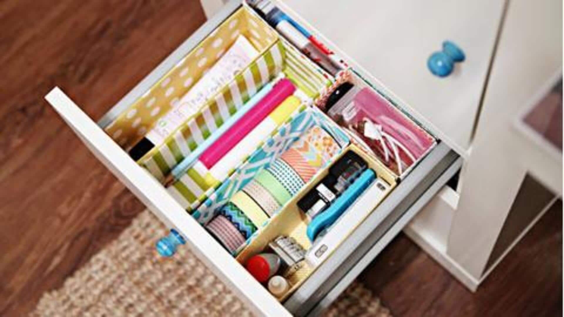 เปลี่ยนกล่องซีเรียลเป็นที่จัดระเบียบลิ้นชักราคาประหยัด