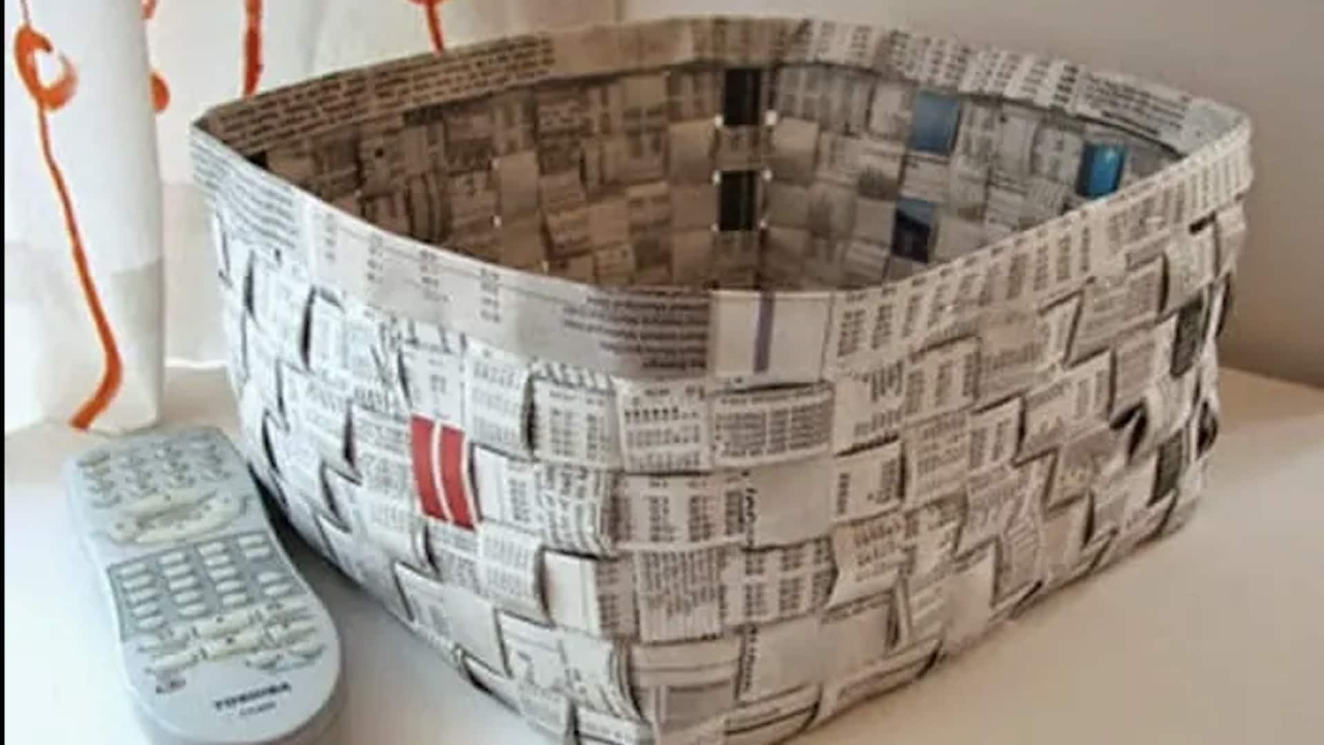 เปลี่ยนหนังสือพิมพ์เก่าให้เป็นที่เก็บของสุดชิค