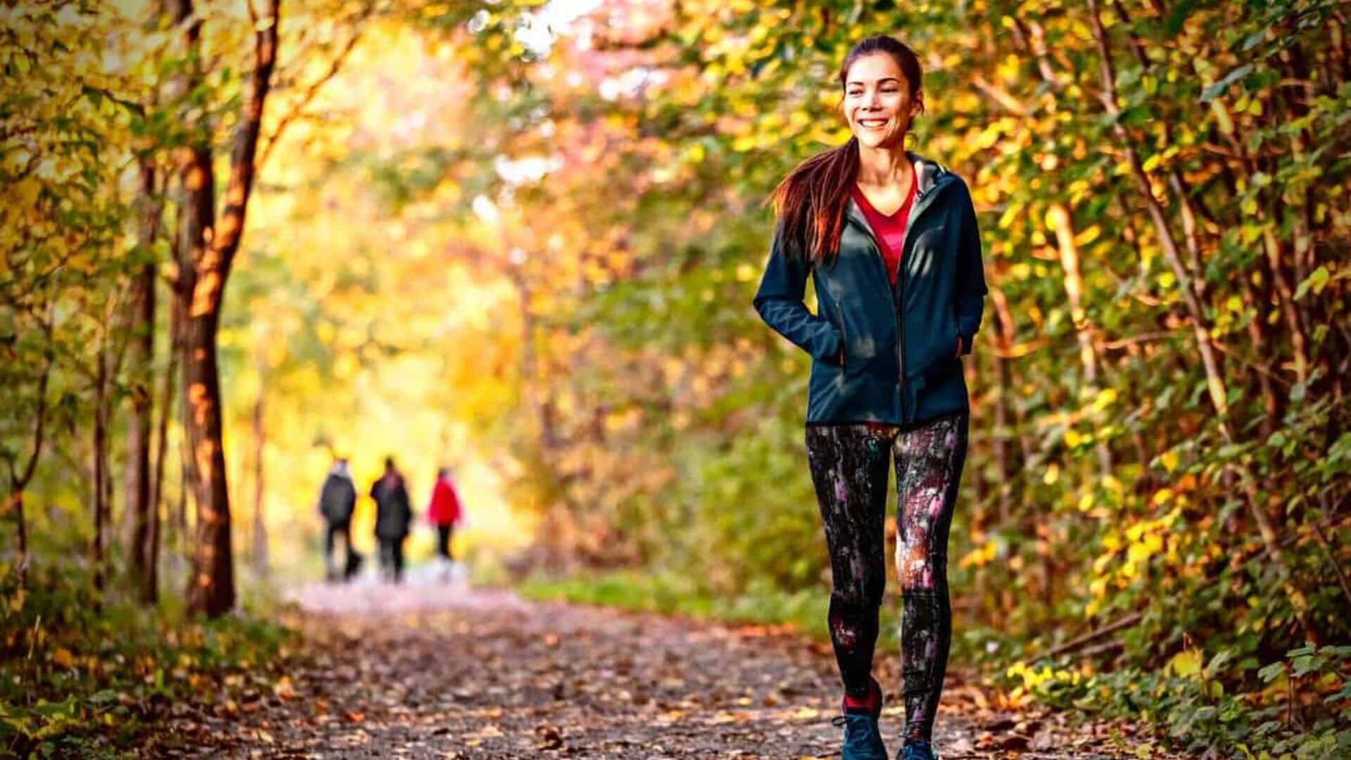 เดินกลางแจ้งทุกวันเพื่อเพิ่มพลังงาน