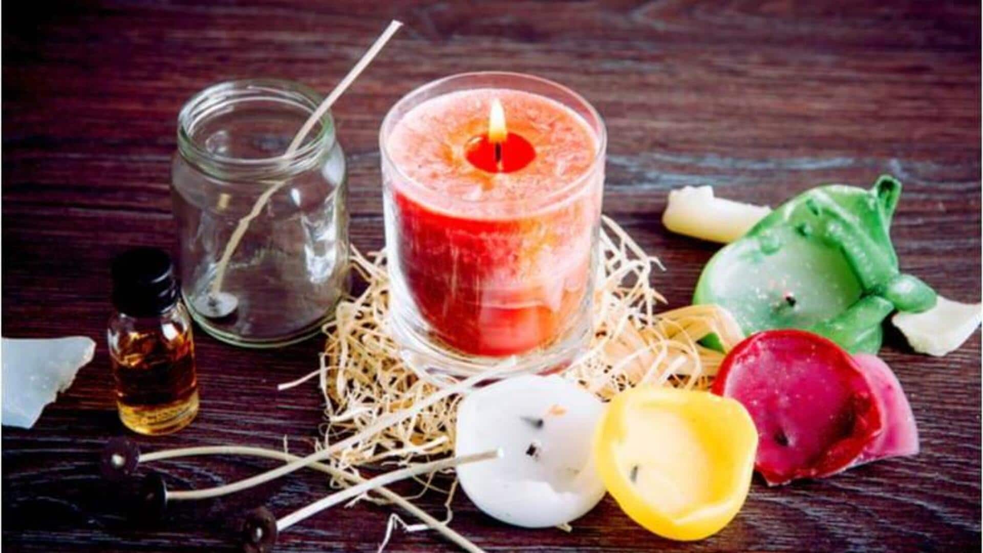 DIY รีไซเคิลเทียนใกล้หมด ให้ใช้ต่อได้นาน DIY รีไซเคิลเทียนใกล้หมด ให้ใช้ต่อได้นาน