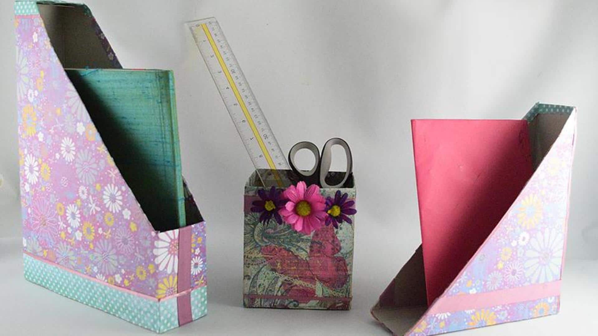 DIY กล่องเก็บของจากกล่องซีเรียล