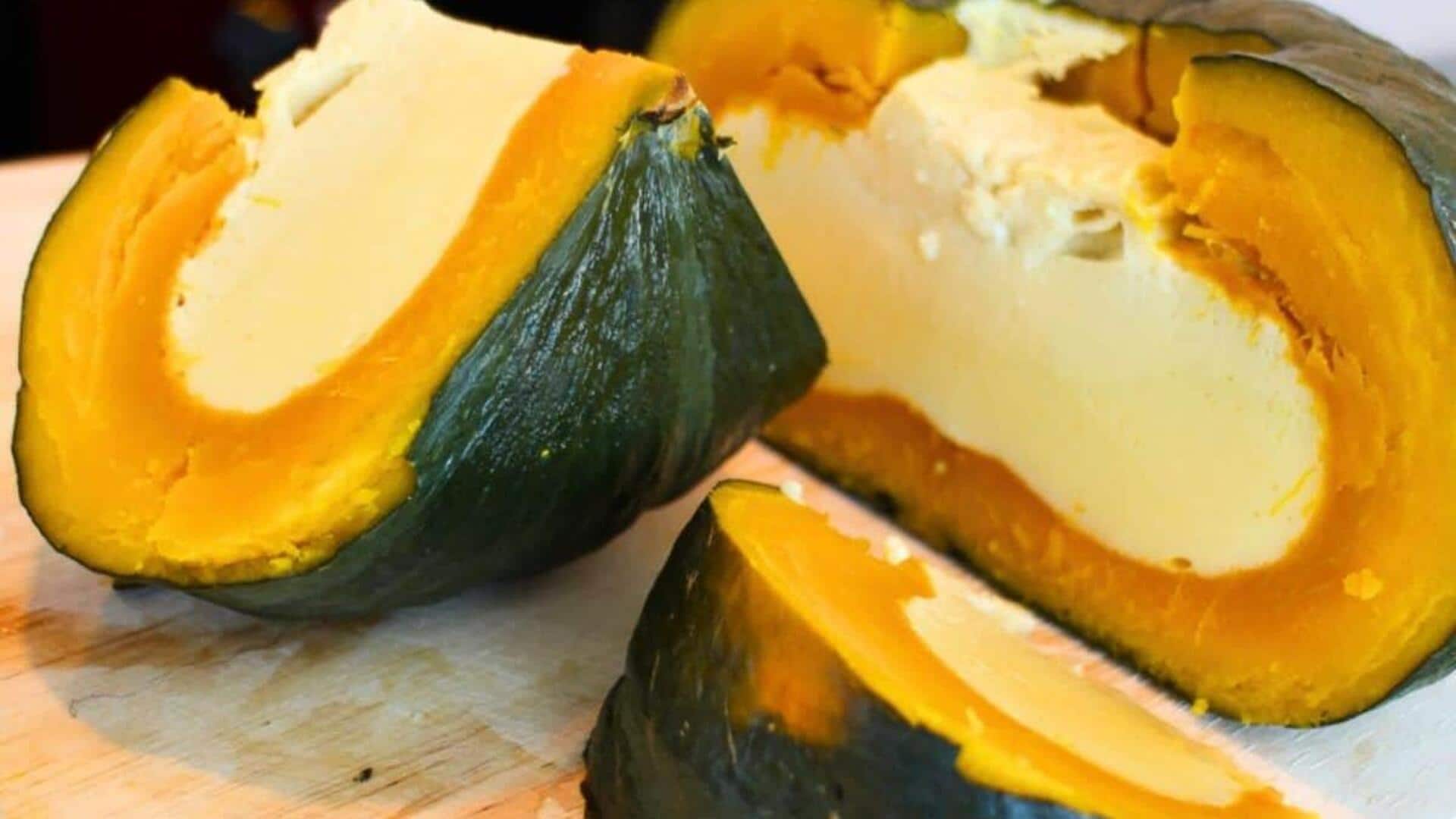 ฟักทองนึ่งน้ำตาลปี๊บ เมนูหวานมังสวิรัติสุดคลาสสิก