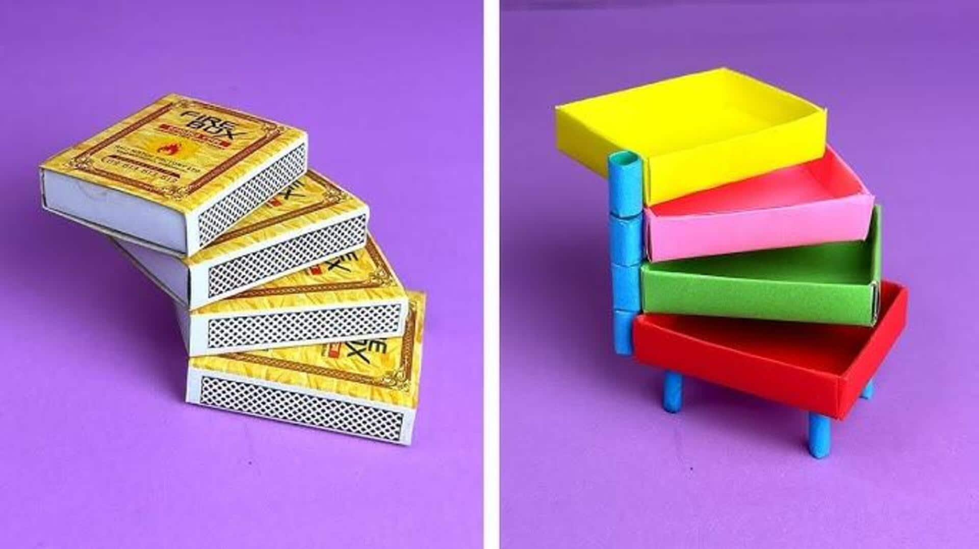 5 ไอเดียจัดระเบียบโต๊ะทำงานด้วยกล่องไม้ขีดไฟ