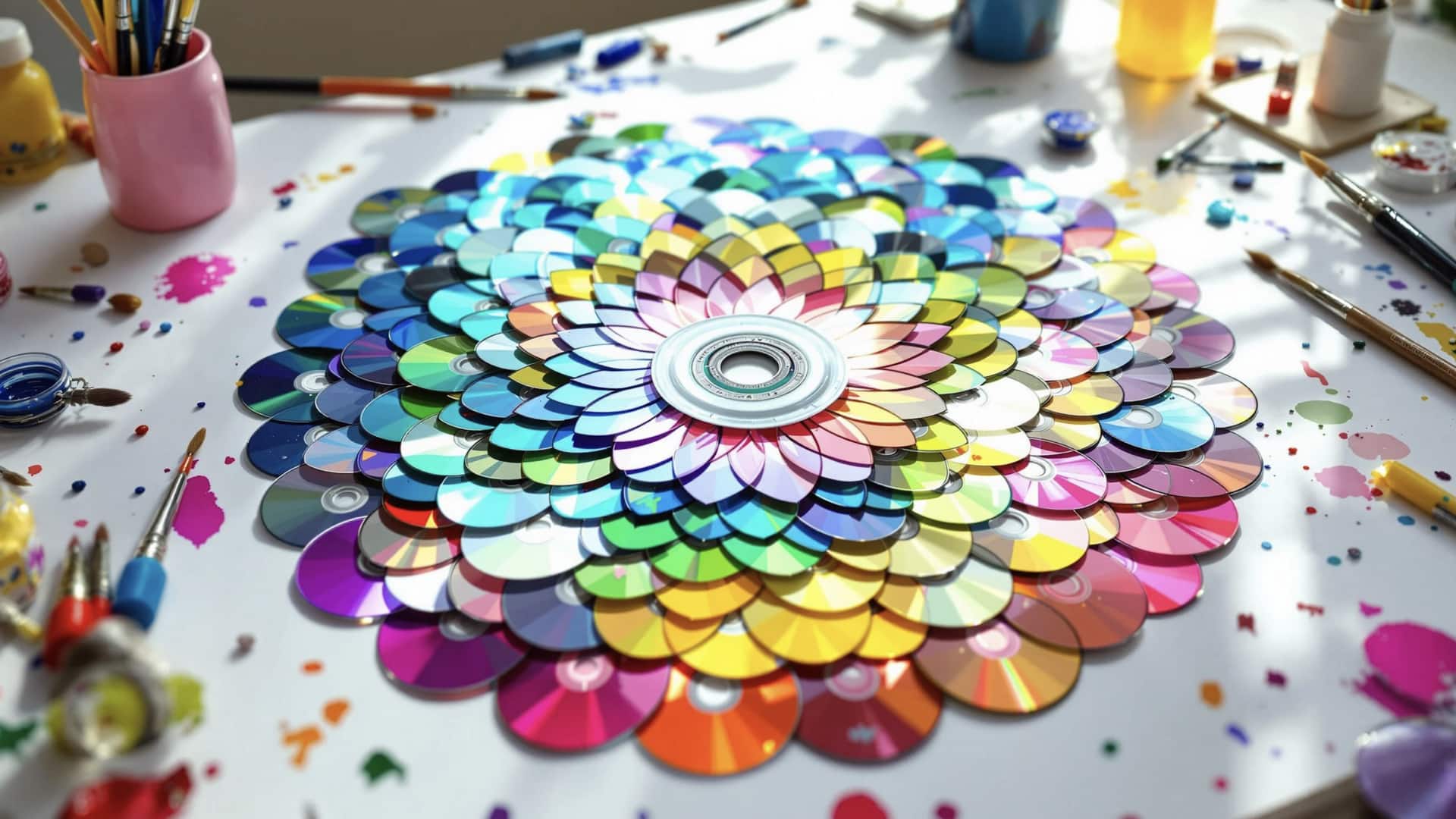 ไอเดียเปลี่ยนซีดีเก่าเป็นงานศิลปะสุดประหยัด