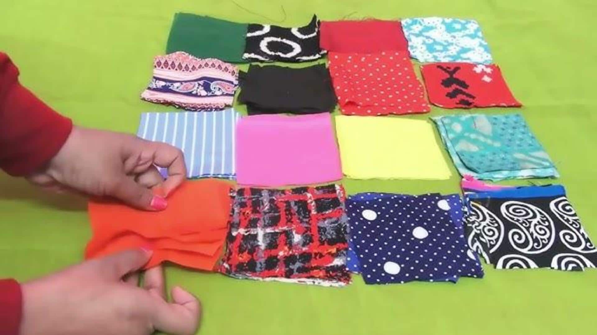 รีไซเคิลเสื้อผ้าเก่าให้กลายเป็นที่เก็บผ้าสุดเก๋ 