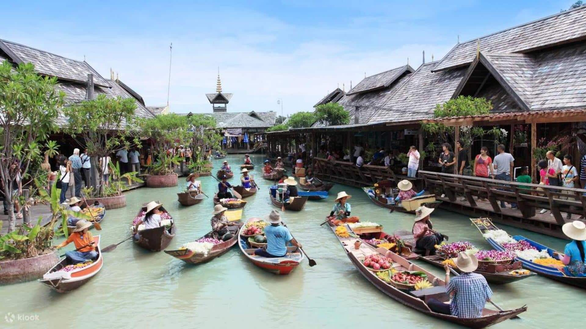 ตลาดน้ำพายเรือในไทย