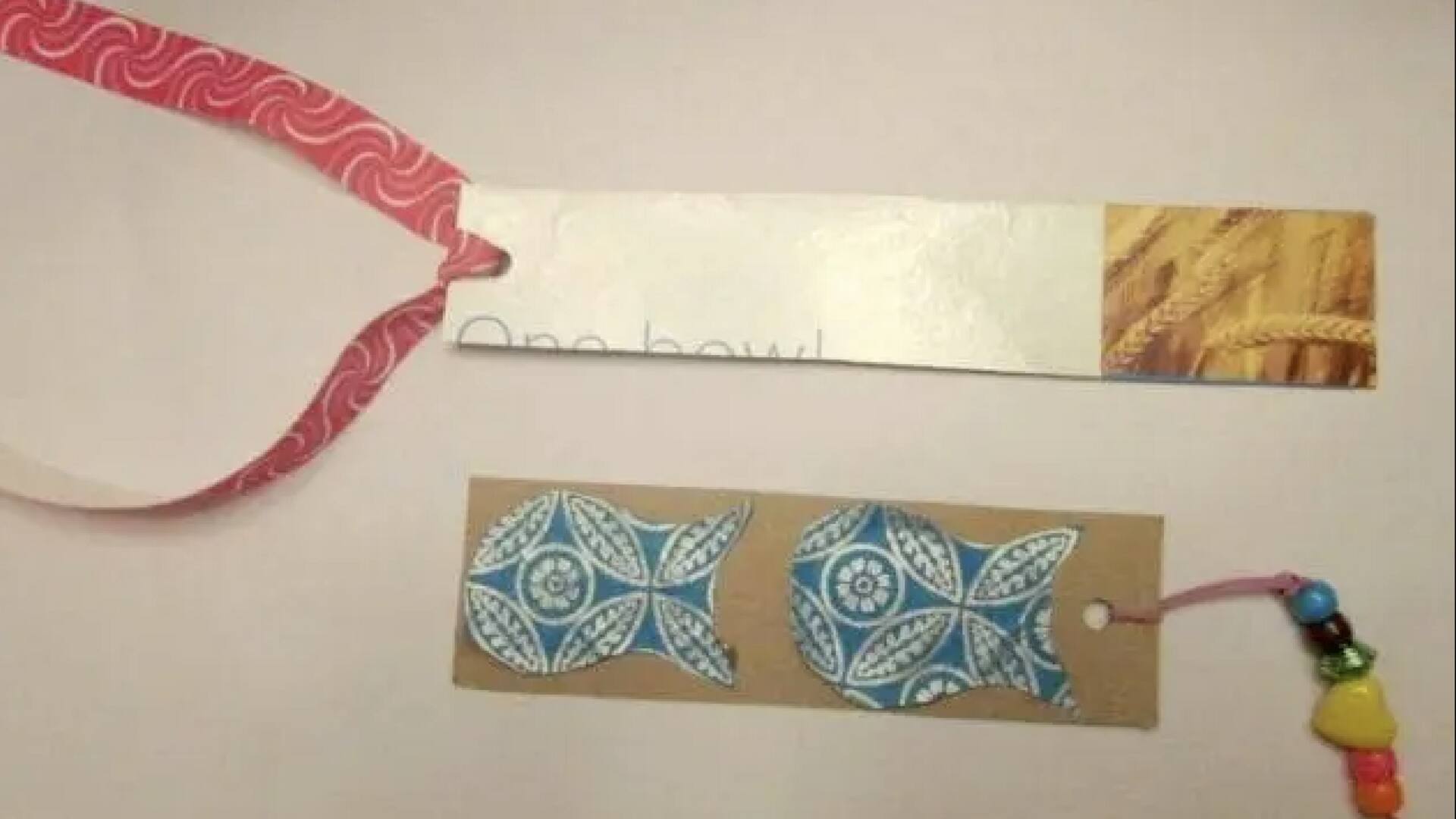 รีไซเคิลกล่องซีเรียล เป็นที่คั่นหนังสือราคาประหยัดs