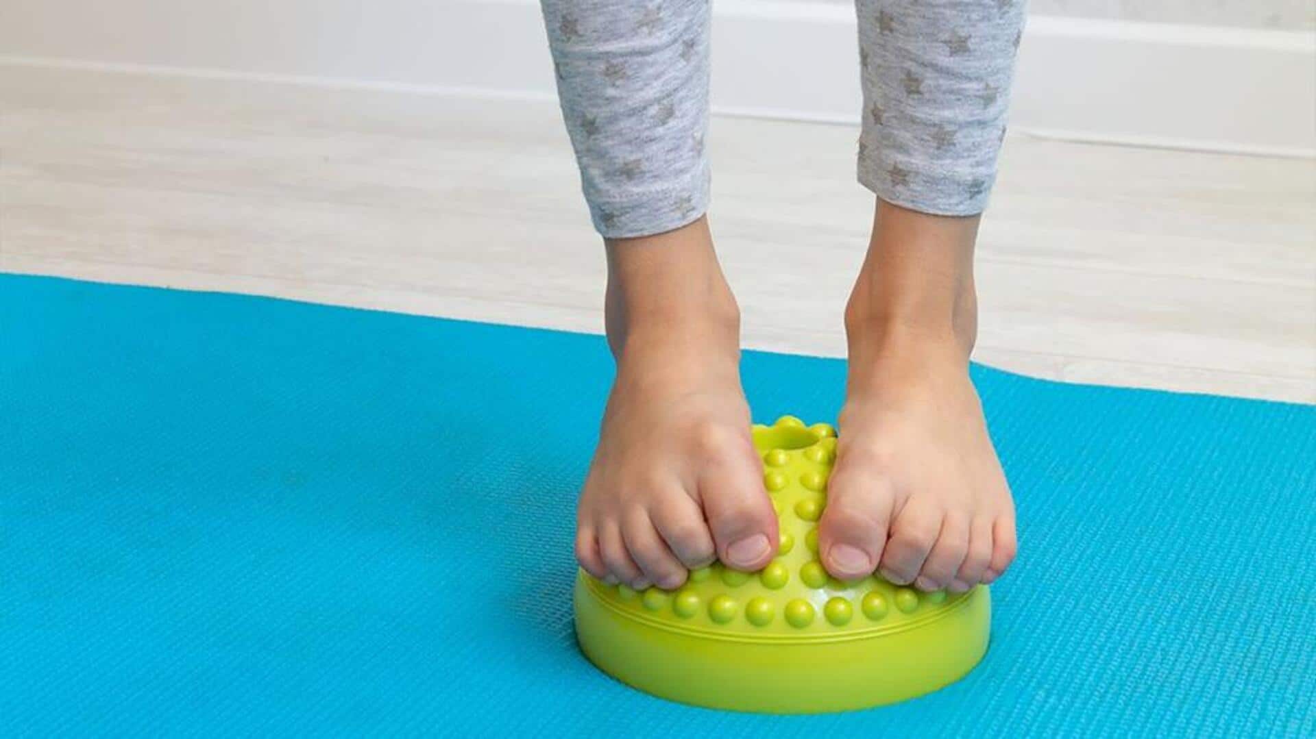 การออกกำลังกายโดมมิ่งเพื่อสุขภาพเท้าที่แข็งแรง