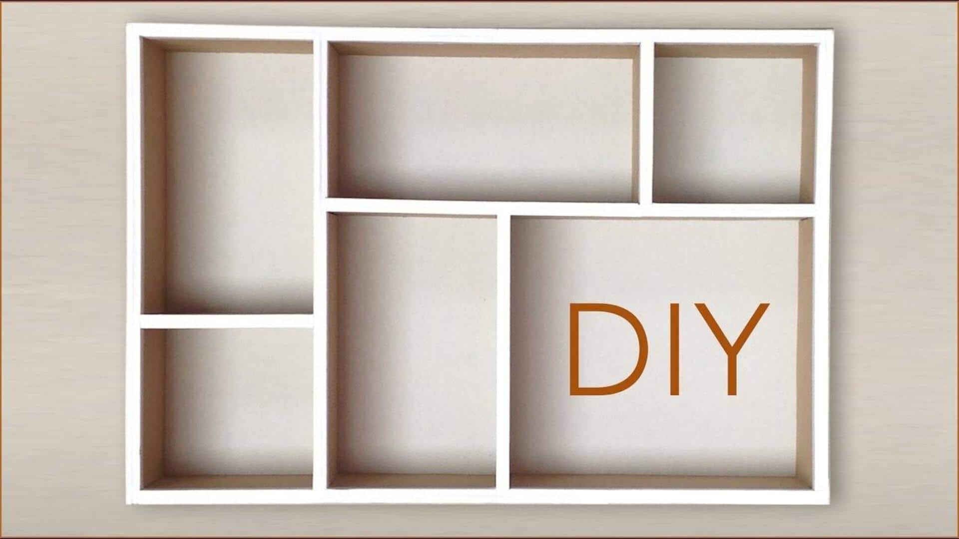 วิธีทำตัวแบ่งลิ้นชักจากกระดาษแข็ง