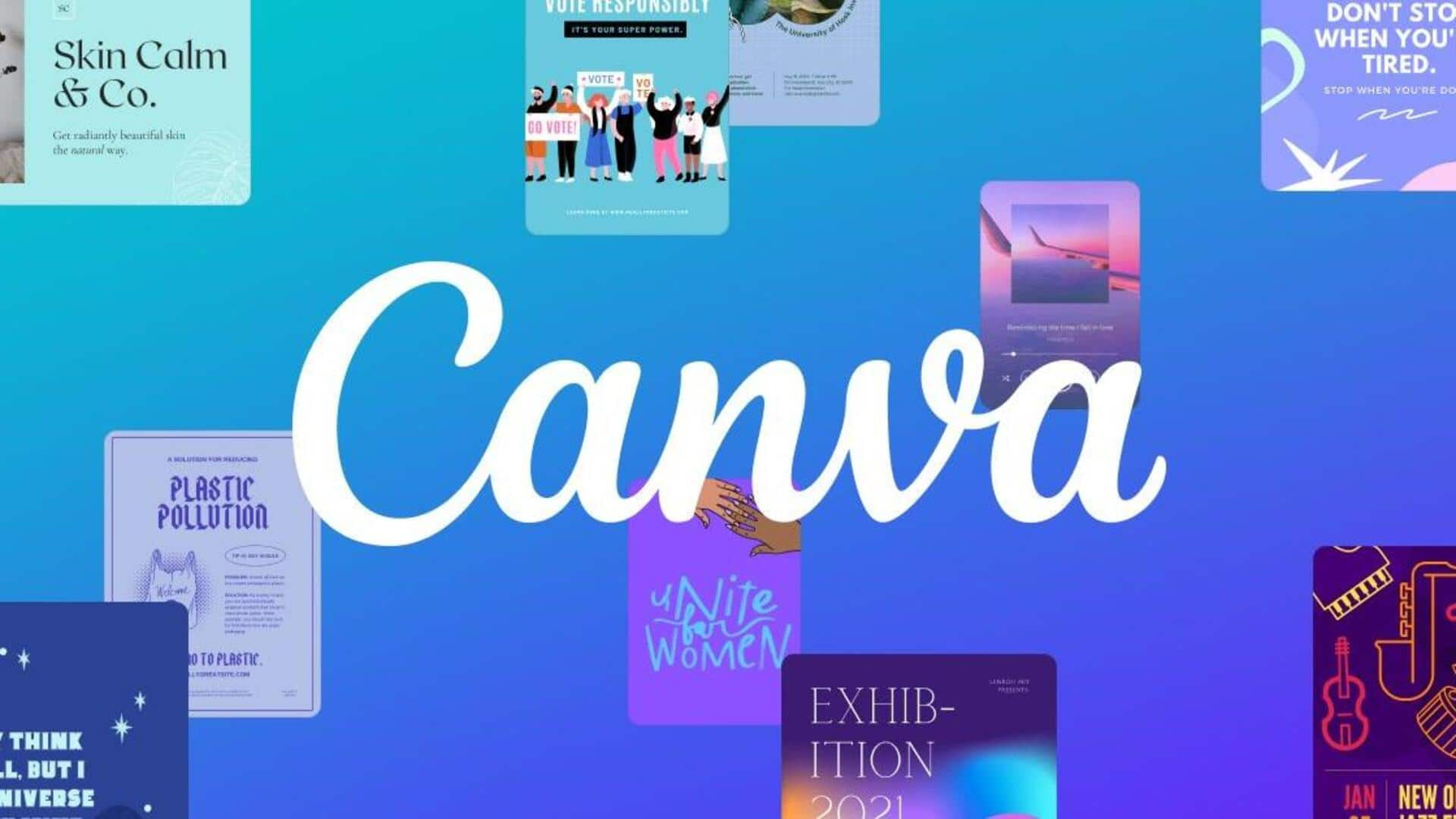 ปรับปรุงภาพโครงการด้วยเทมเพลต Canva (แคนวา)