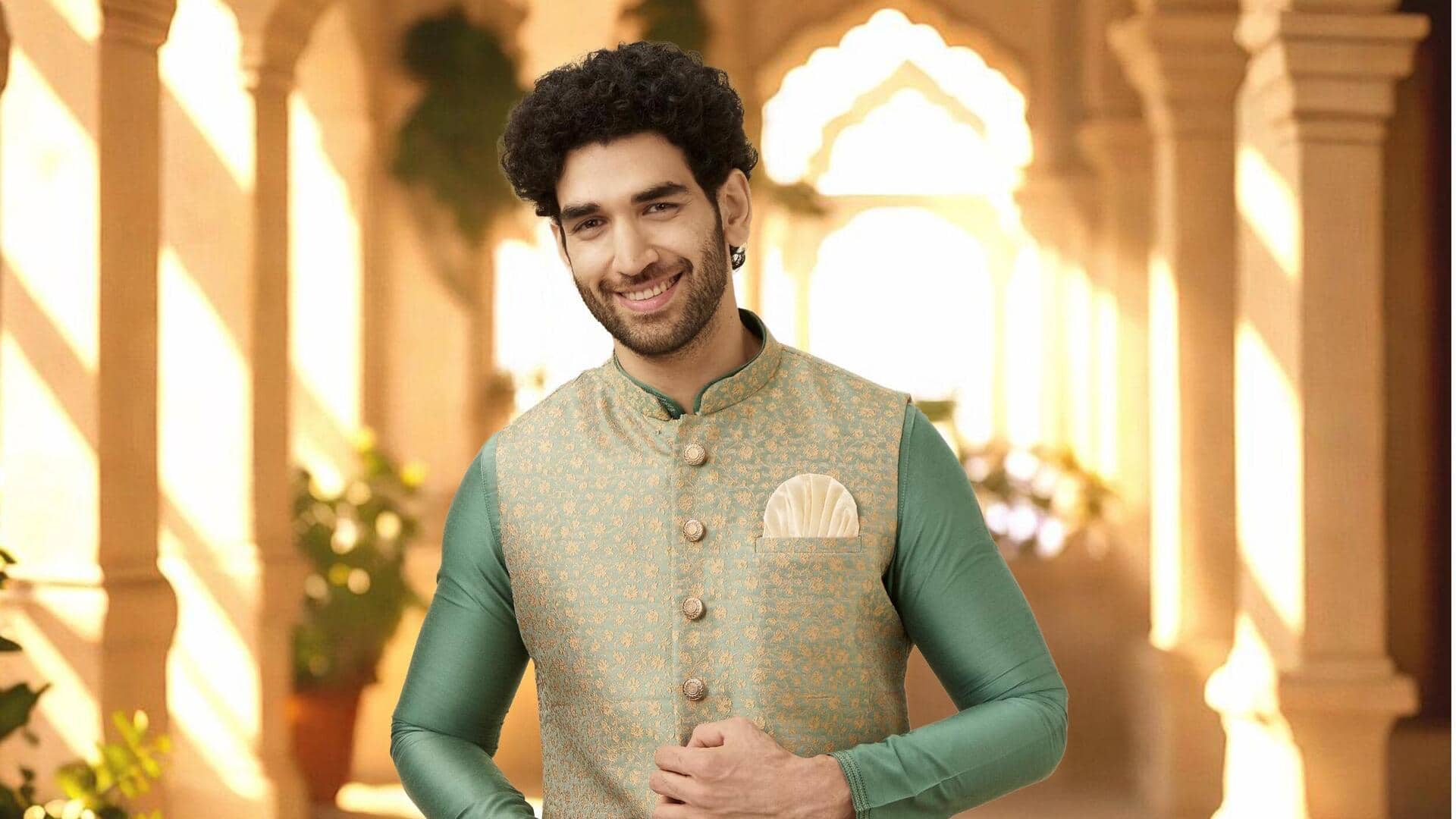 สไตล์ชุดโธตีที่แมตช์กับแจ็คเก็ตเนห์รูอย่างมีสไตล์