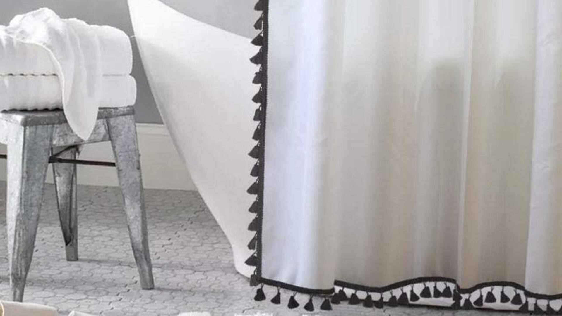 ไอเดียเปลี่ยนผ้าม่านอาบน้ำเป็นผ้าปูโต๊ะกลางแจ้งกันน้ำ