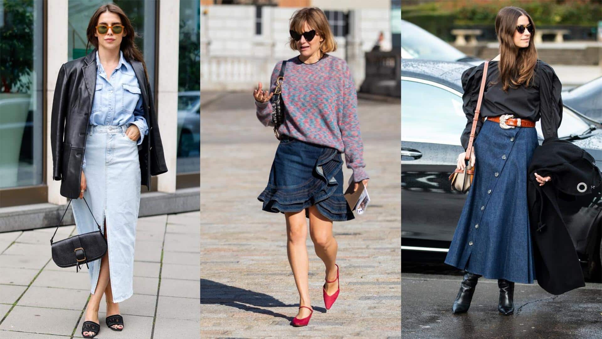 5 สไตล์เสื้อยีนส์ที่เข้ากับกระโปรงลายพื้นเมือง