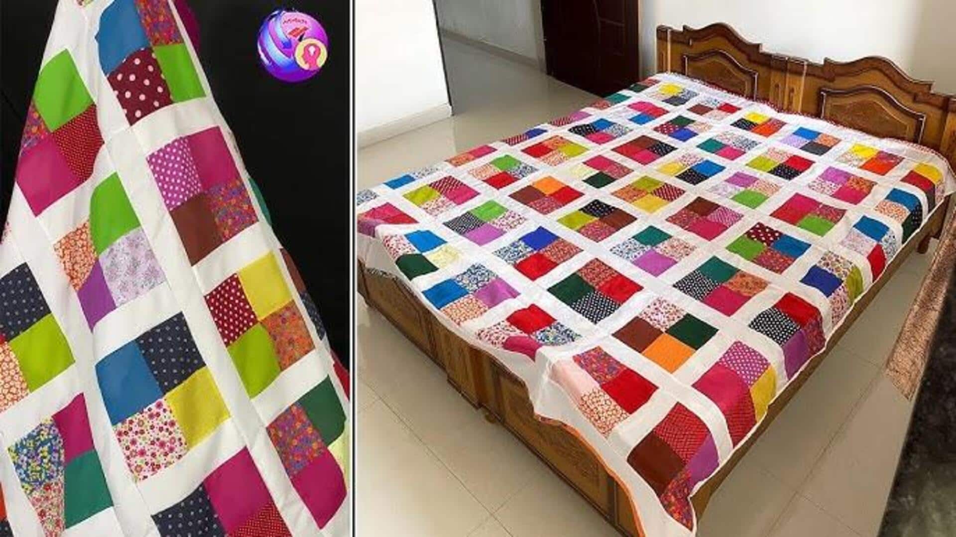 เปลี่ยนผ้าปูที่นอนเก่าให้กลายเป็นผ้าปูโต๊ะสุดเก๋