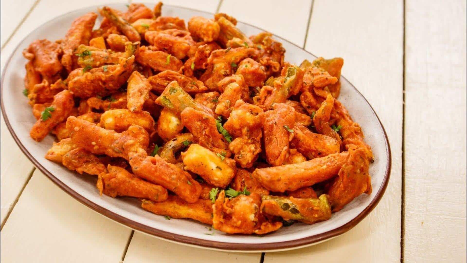 เมนูผักทอดอบกรอบ อร่อยสไตล์มังสวิรัติ