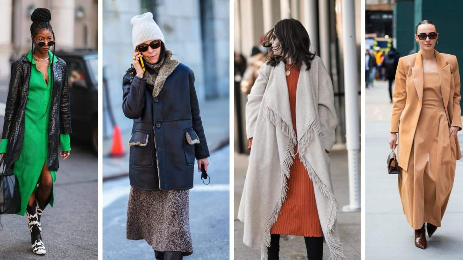 สไตล์แม็กซี่เดรสแมตช์กับผ้าพันคอพิมพ์ลายอย่างลงตัว