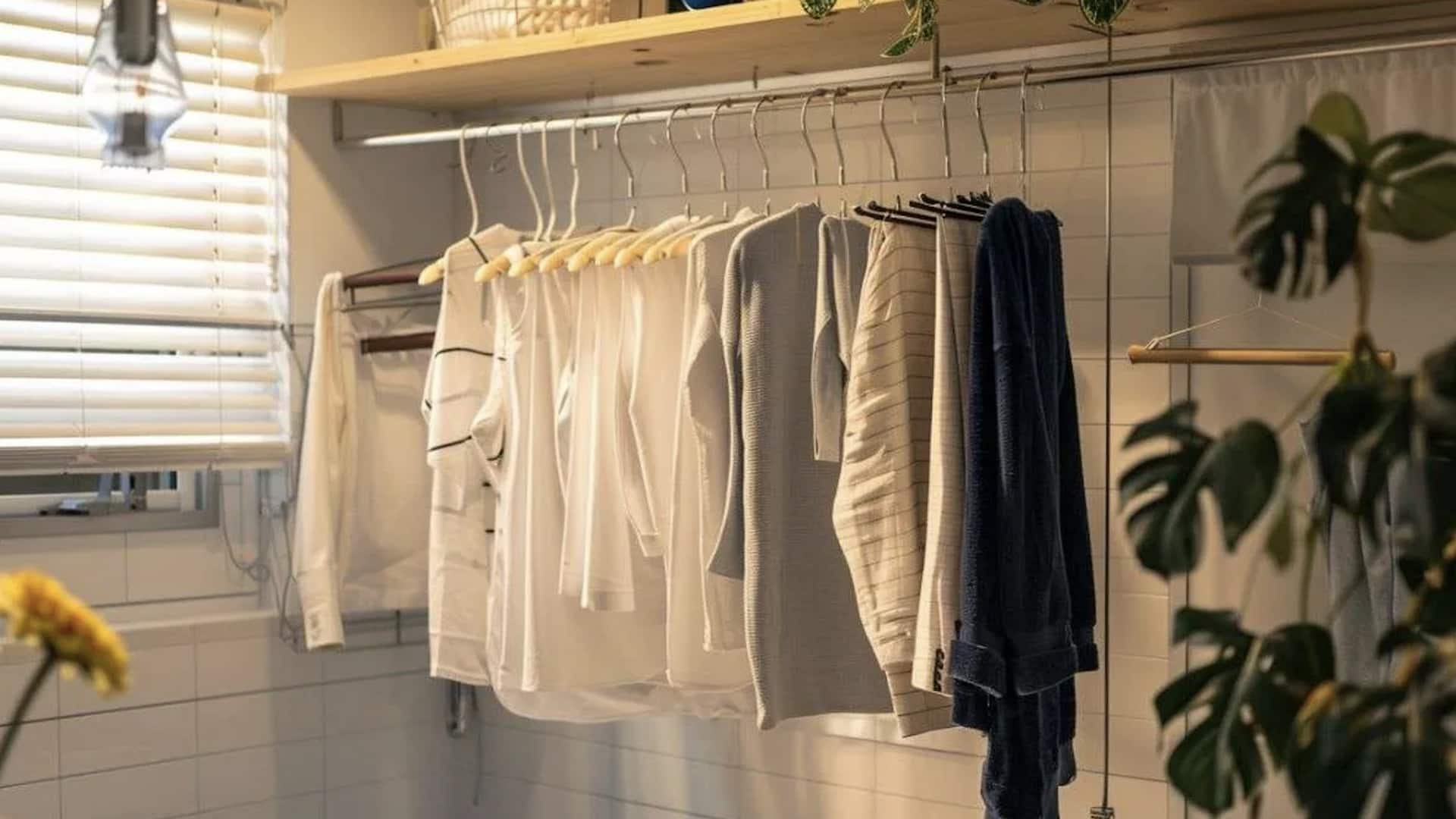 ไอเดียประหยัดงบ: ใช้ราวตากผ้าอย่างคุ้มค่า