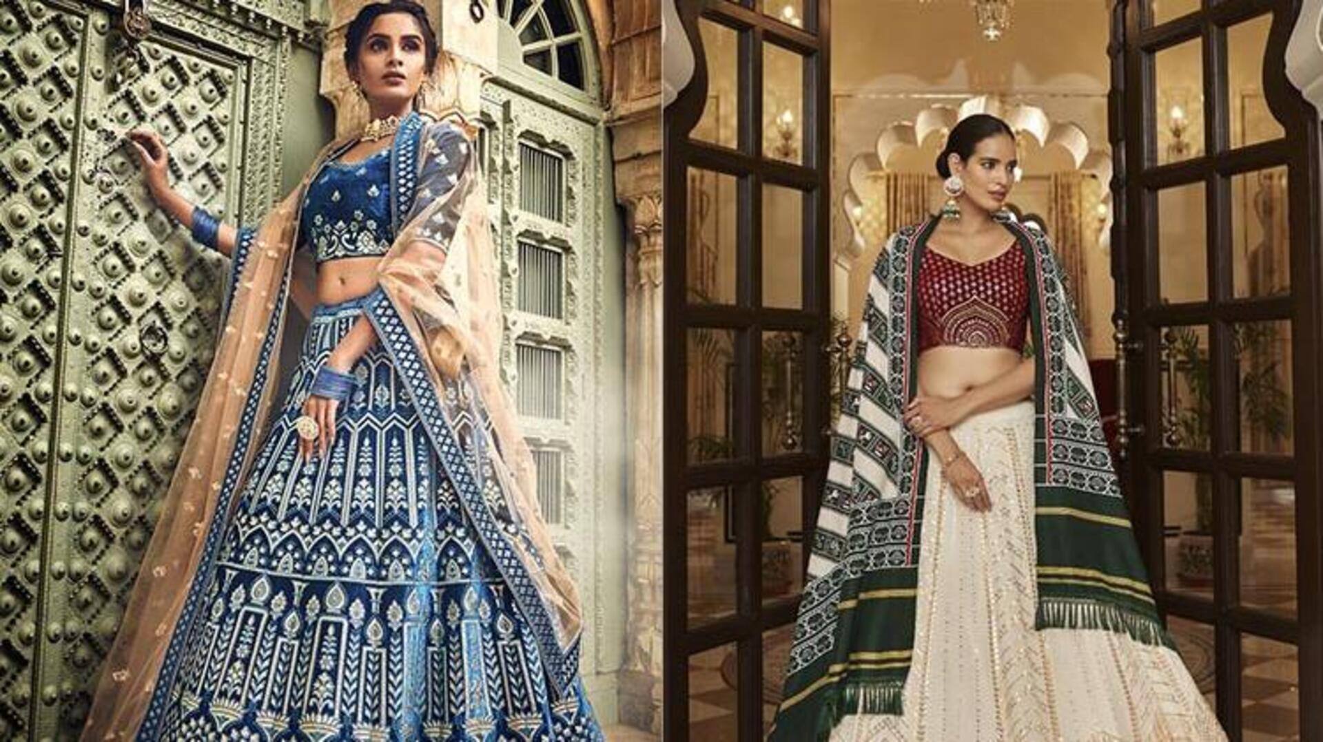 5 สไตล์เลเฮนก้าที่แมตช์กับผ้าคลุมไหมอย่างมีเสน่ห์