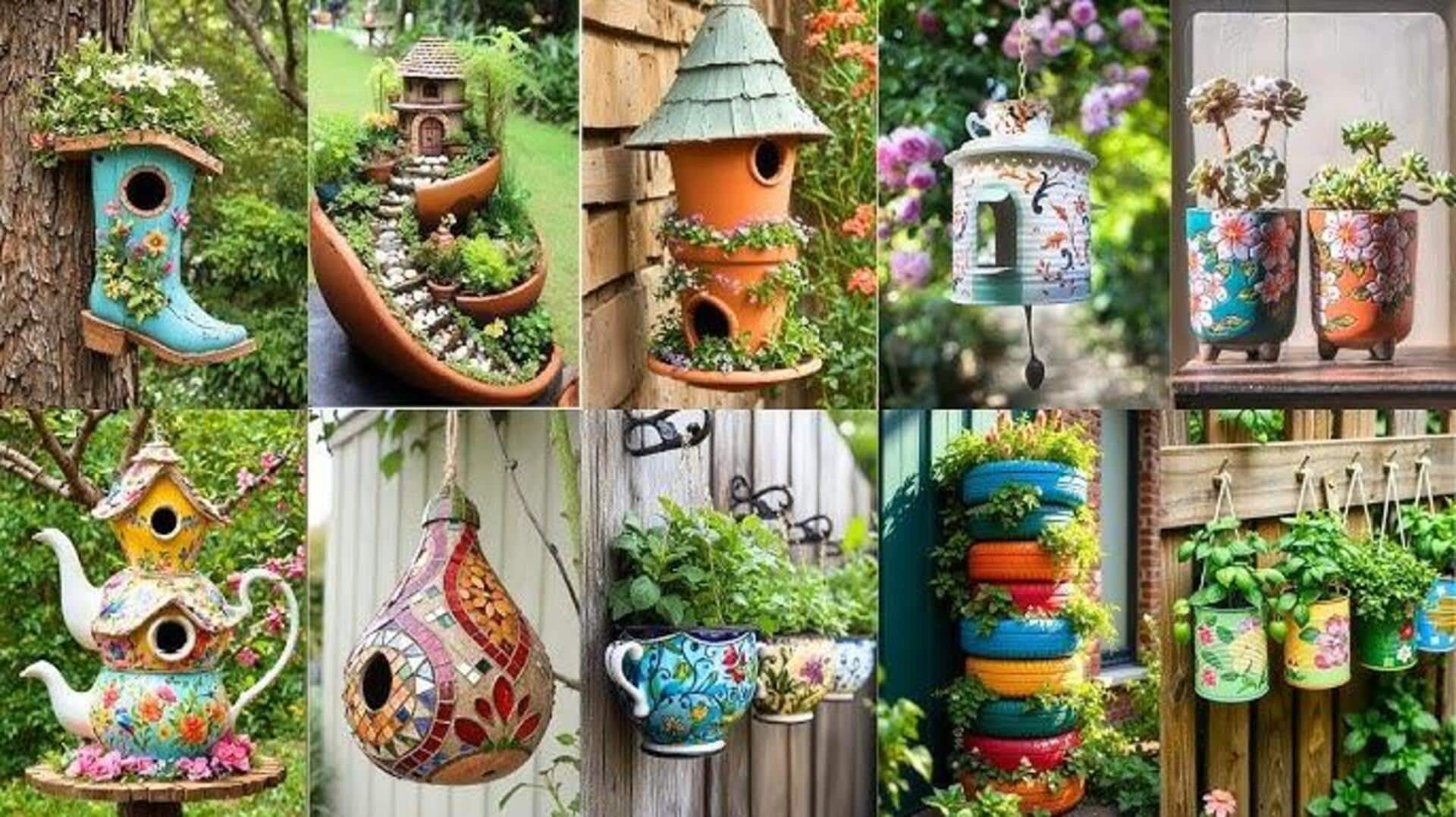 ไอเดียเปลี่ยนเซรามิกแตกเป็นของแต่งสวนสุดเก๋