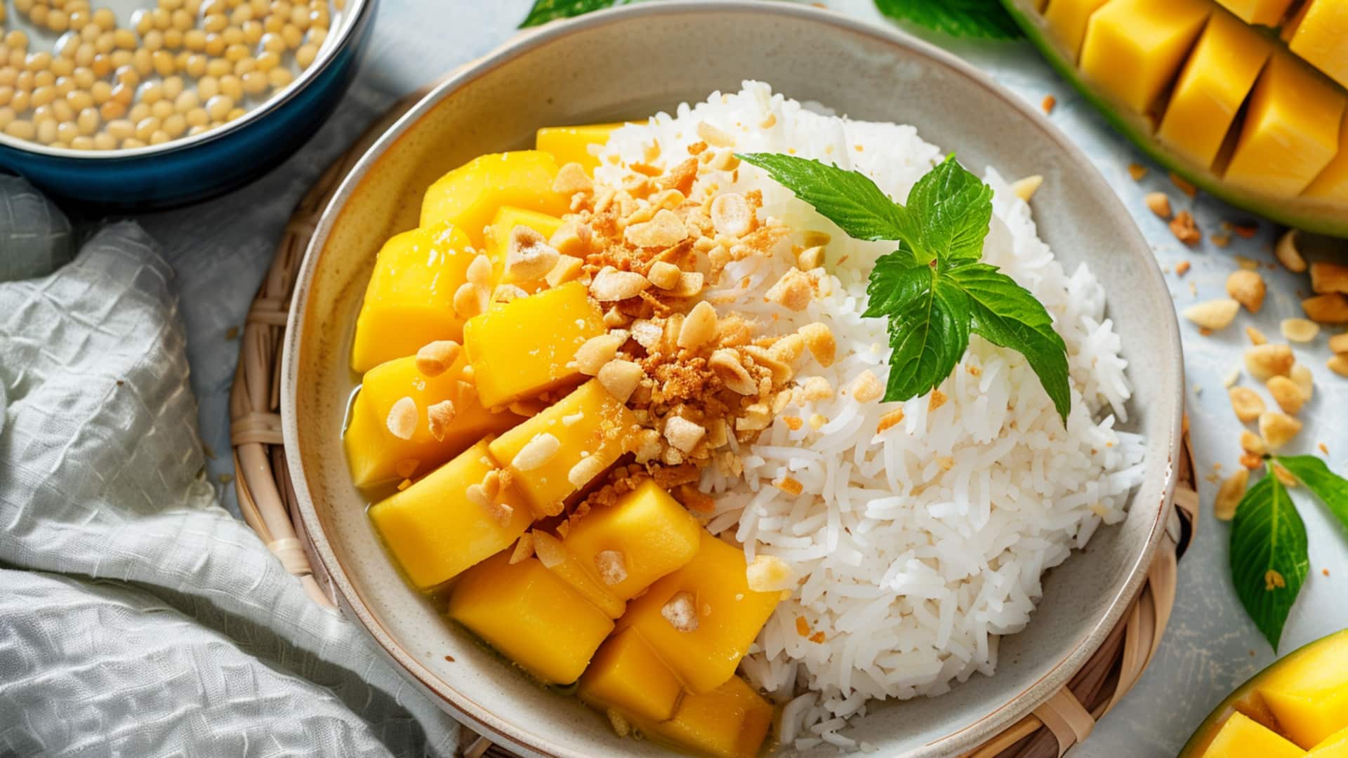 สูตรข้าวเหนียวใบโหระพากับมะพร้าวกรอบที่คุณต้องทำ สูตรข้าวเหนียวใบโหระพากับมะพร้าวกรอบที่คุณต้องทำ