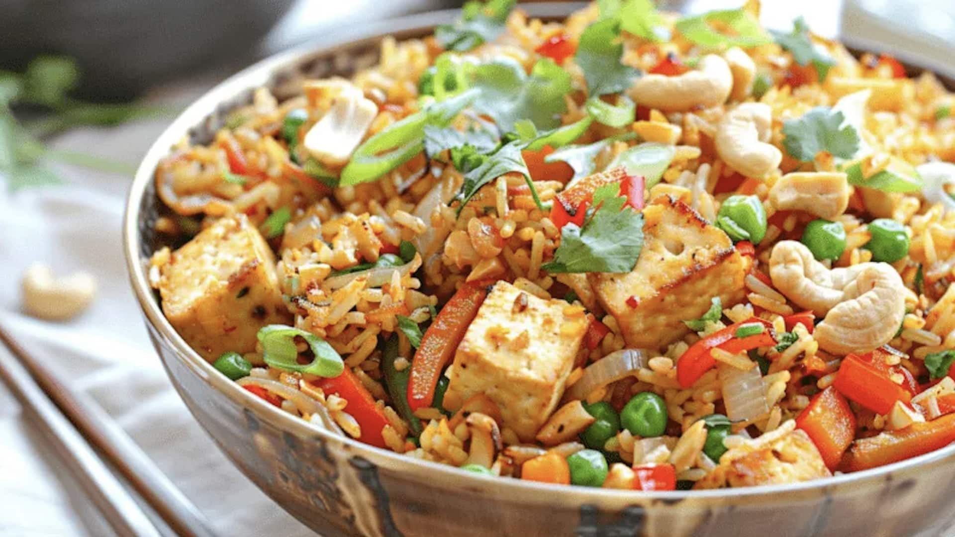 สูตรข้าวผัดมะเขือเทศอบแห้งและกะทิ เมนูสุขภาพทำง่ายที่บ้าน 