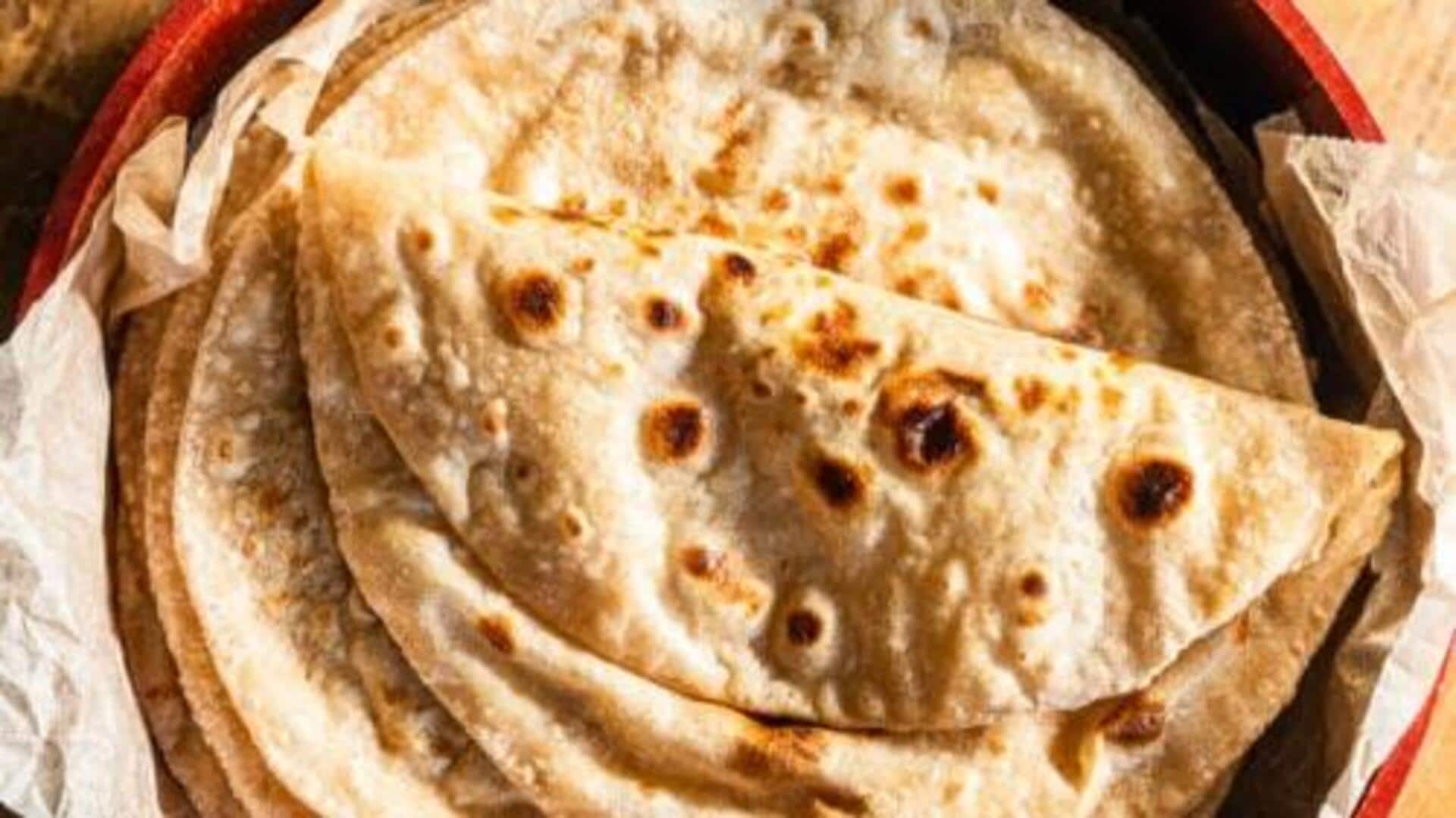 แป้งโรตีอินเดียหอมกลิ่นหญ้าฝรั่น