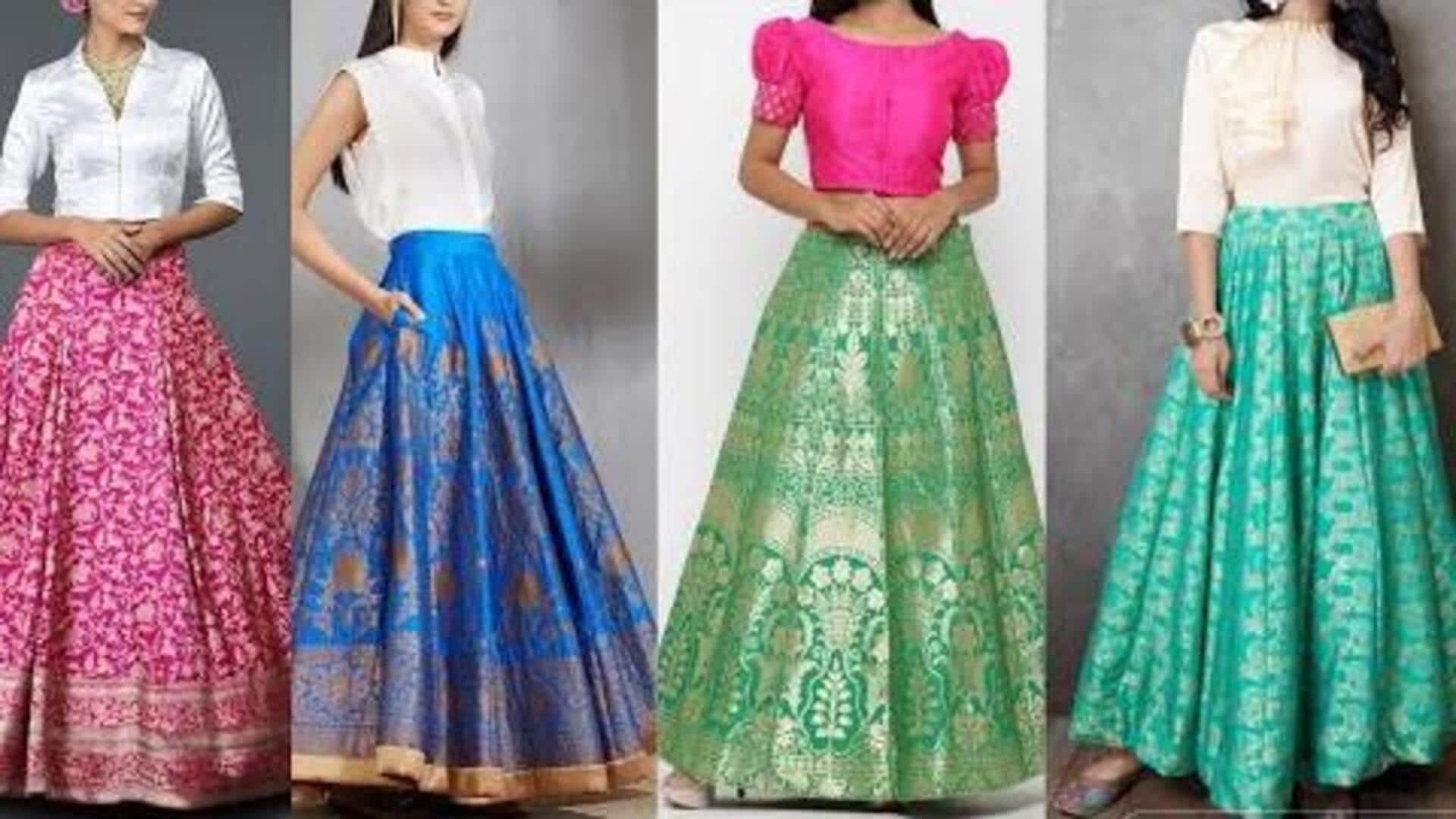 5 วิธีแต่งตัวให้เข้ากับกระโปรงโบรเคด