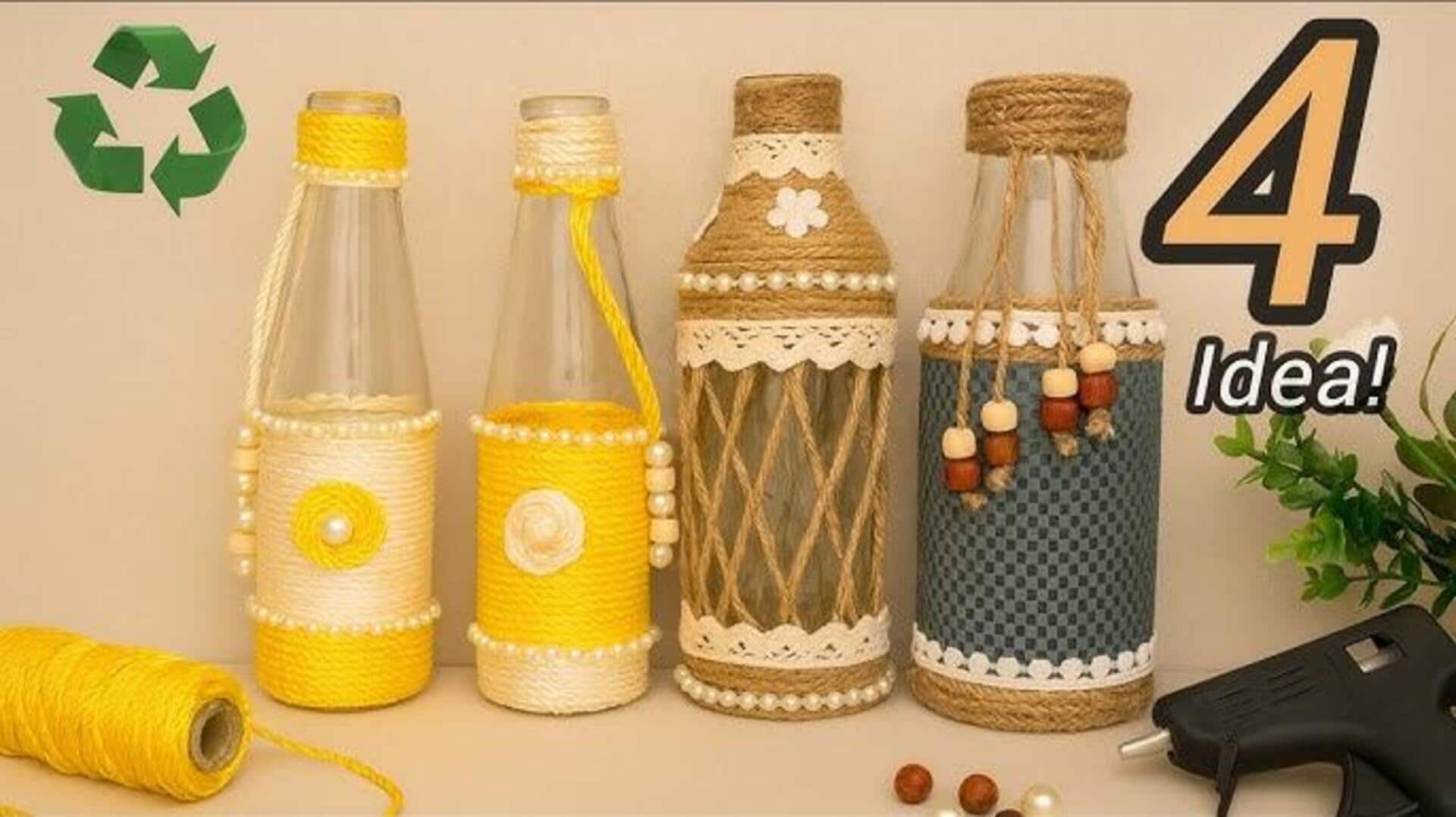 ไอเดียรีไซเคิลแก้วธรรมดาให้กลายเป็นของแต่งบ้านส่วนตัว