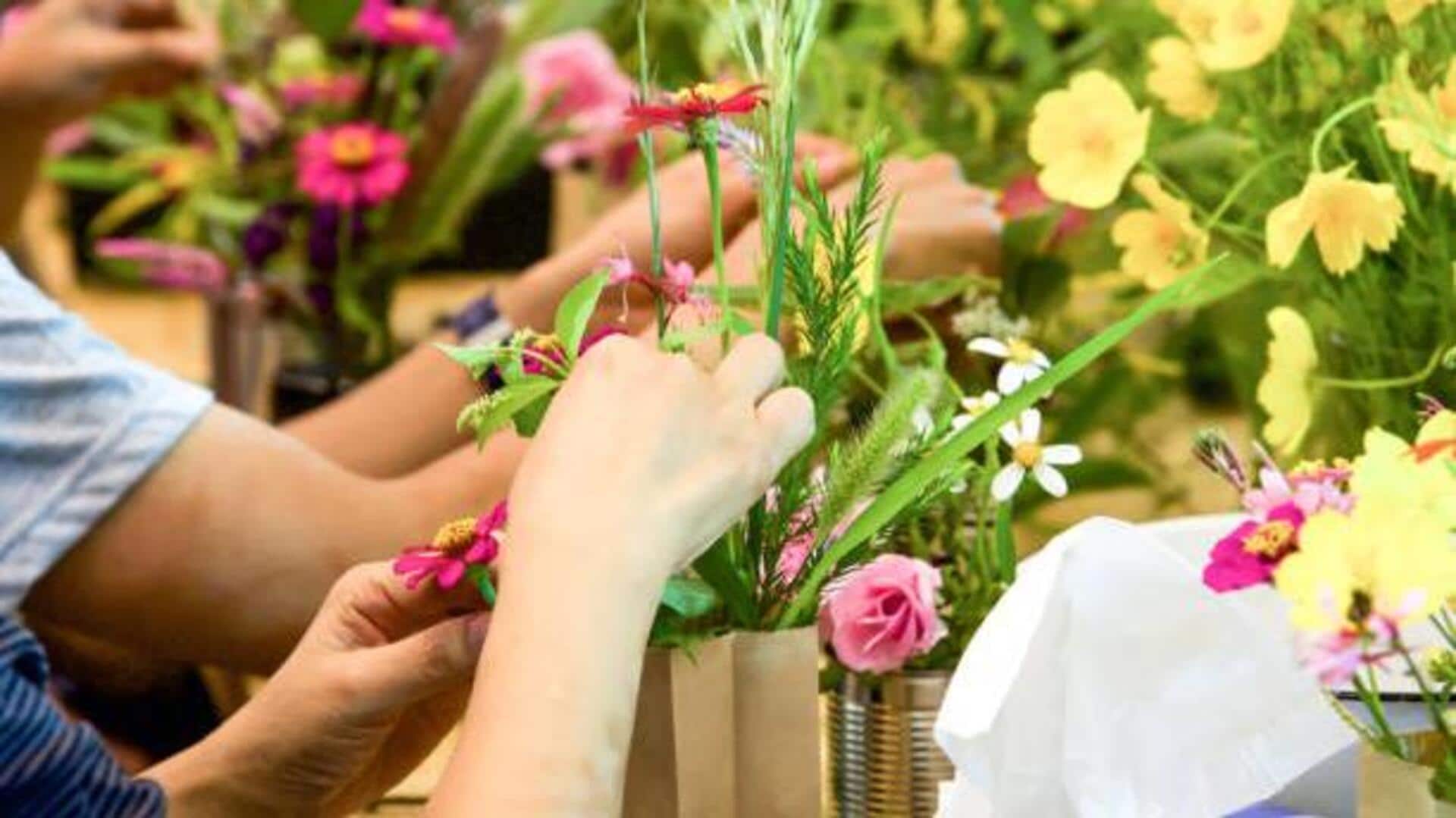 การจัดดอกไม้: วิธีผ่อนคลายจิตใจอย่างมีประสิทธิภาพ