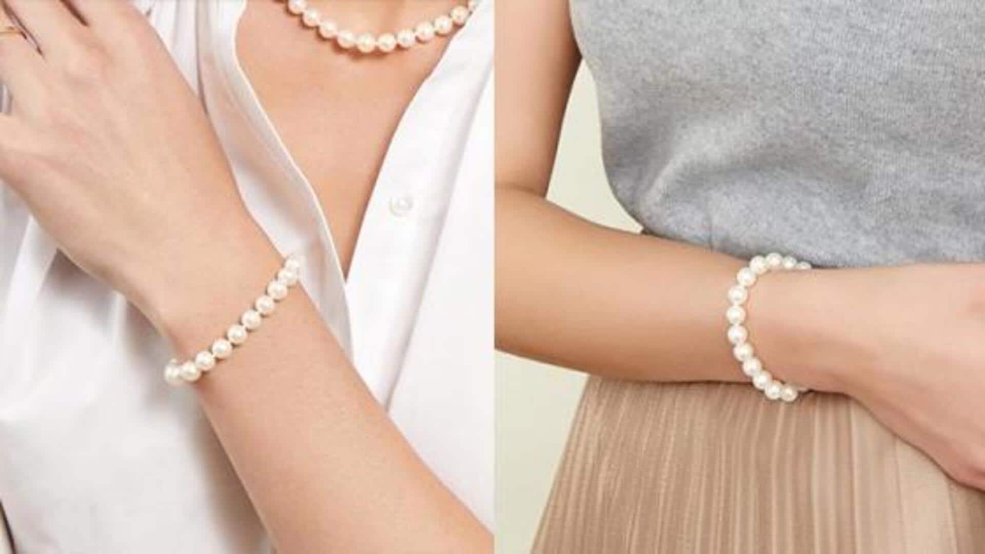 สไตล์แฟชั่นที่แมตช์กับสร้อยข้อมือมุกอย่างลงตัว