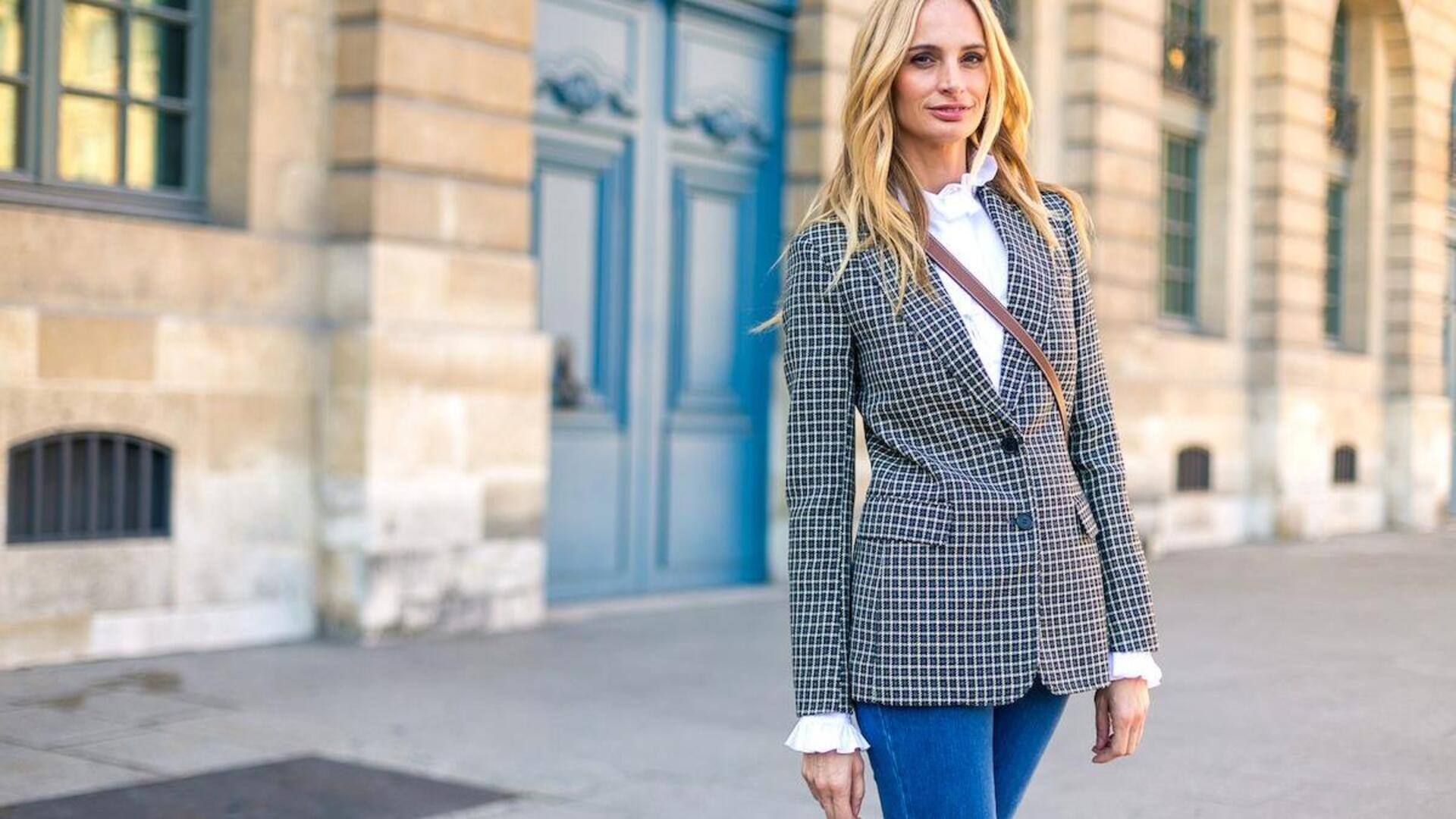 5 สไตล์แฟชั่นที่แมตช์กับเบลเซอร์ลายสก๊อตได้ลงตัว