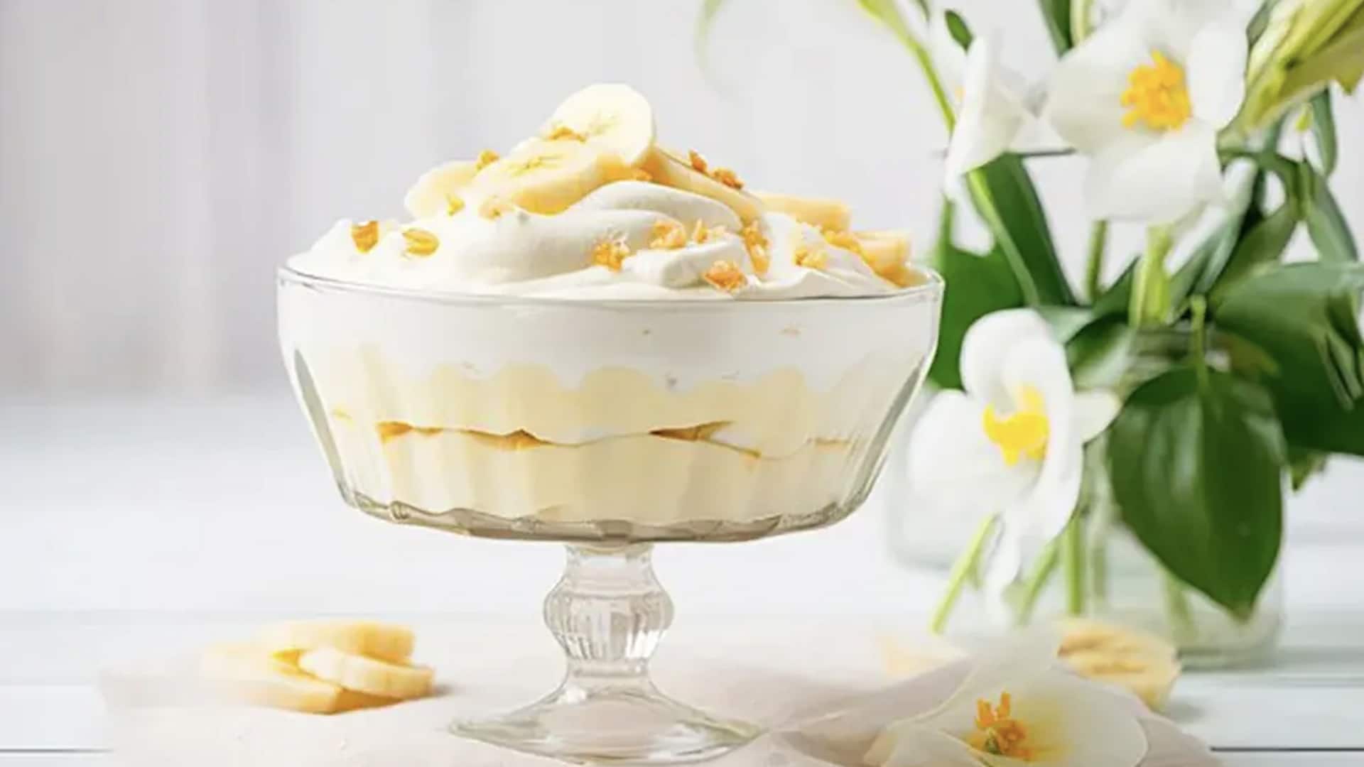 พุดดิ้งมันสำปะรดหอมหวานกลิ่นกระวาน