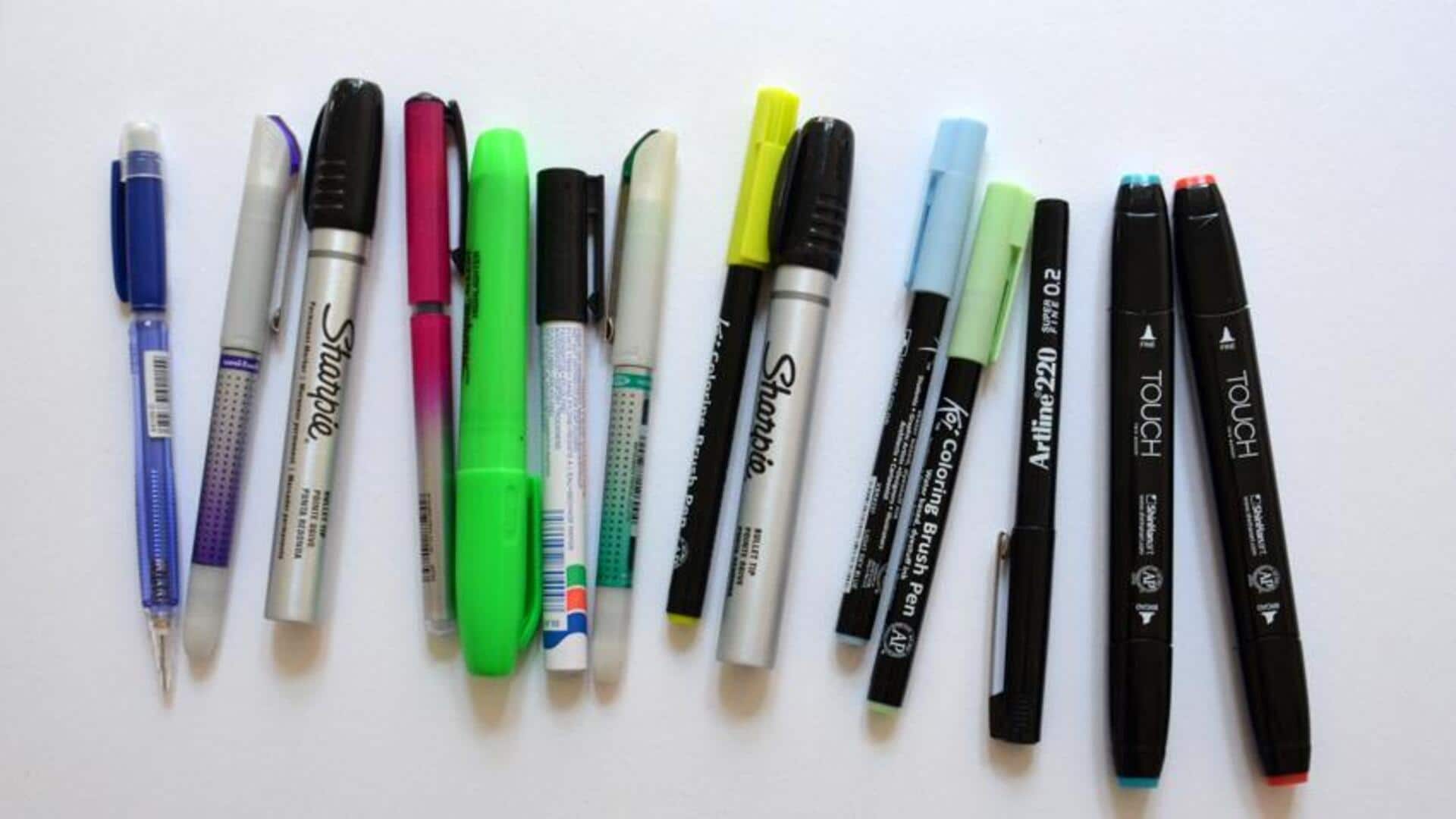 เคล็ดลับฟื้นฟูปากกามาร์กเกอร์แห้งด้วยของใช้ในครัว