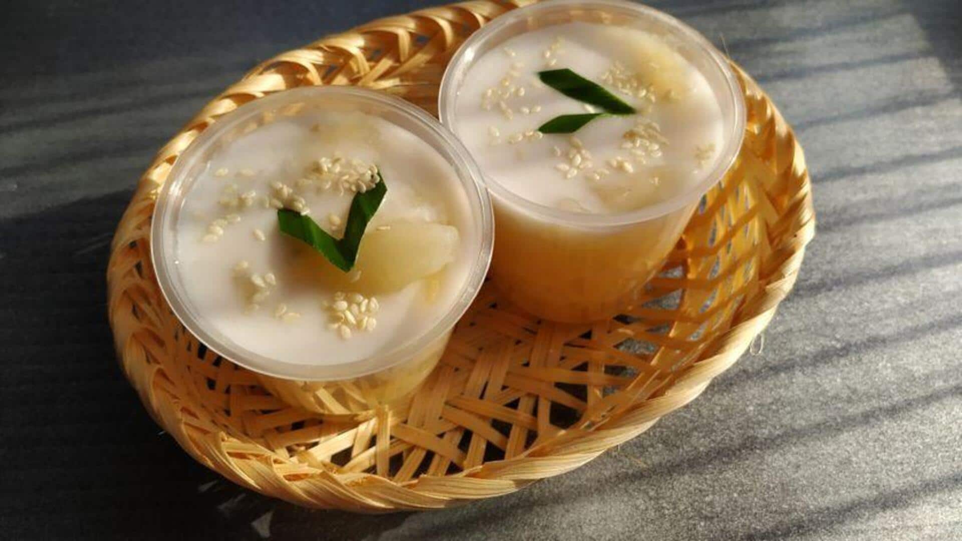 โจ๊กเมล็ดบัวหอมหวานกับกะทิสด