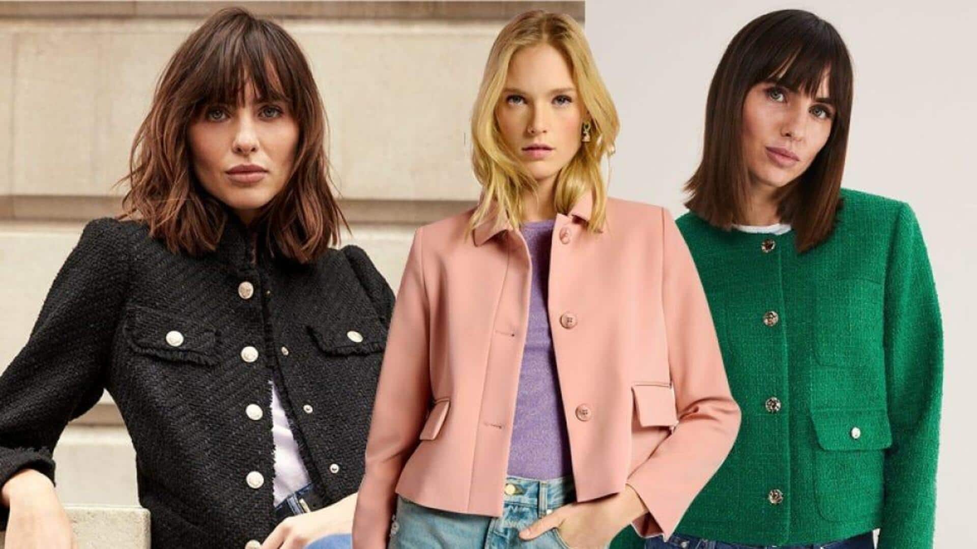 5 ลุคคลาสสิกที่แมทช์กับเสื้อแจ็คเก็ตครอป