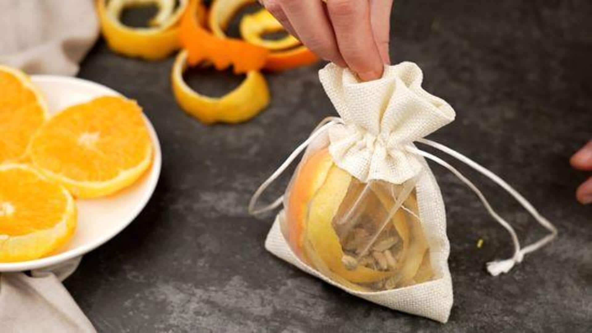 ทำสเปรย์ปรับอากาศธรรมชาติจากเปลือกส้ม