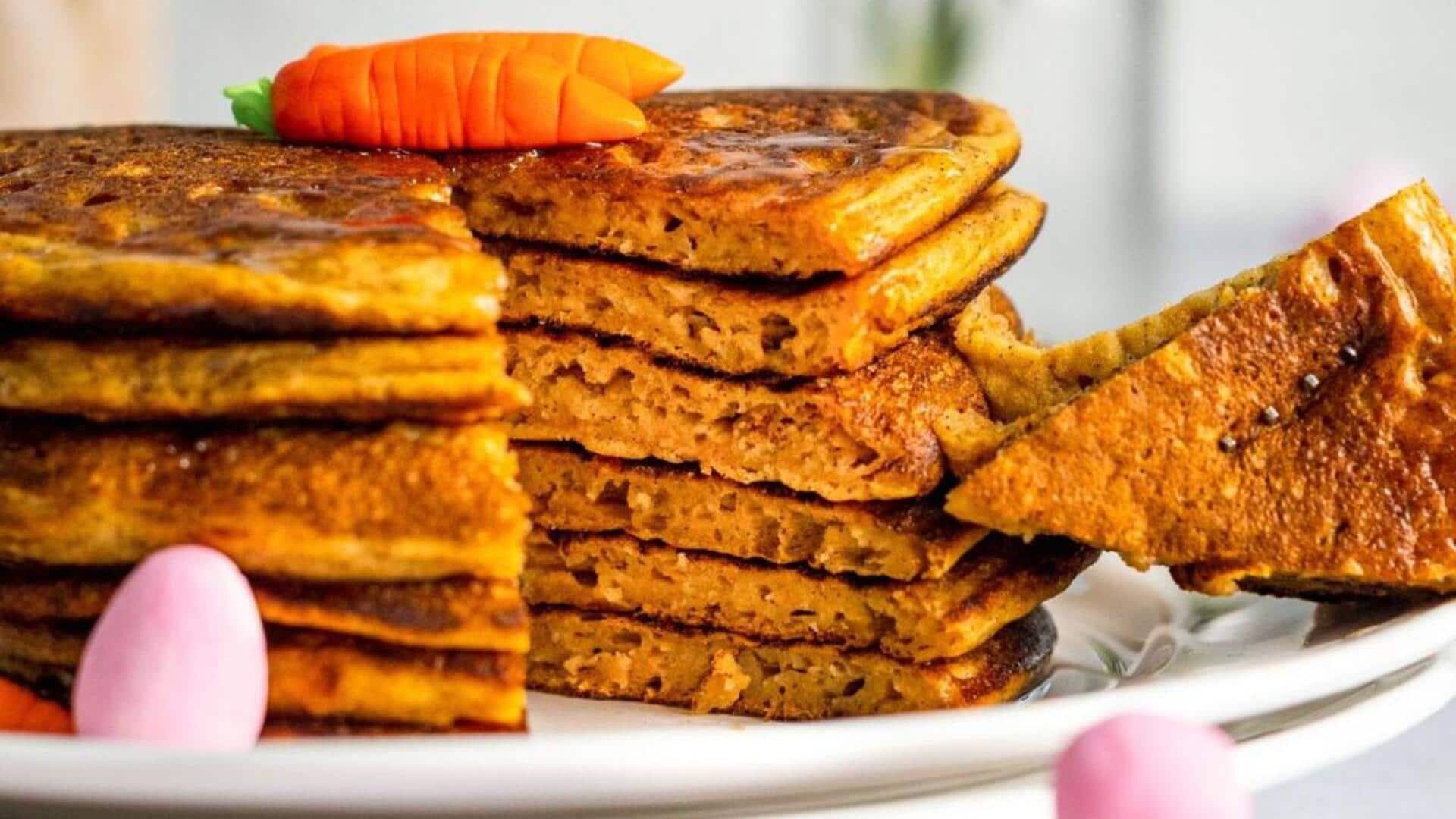แพนเค้กแครอทกรอบ: ของว่างมังสวิรัติทำง่าย อร่อยลงตัว 
