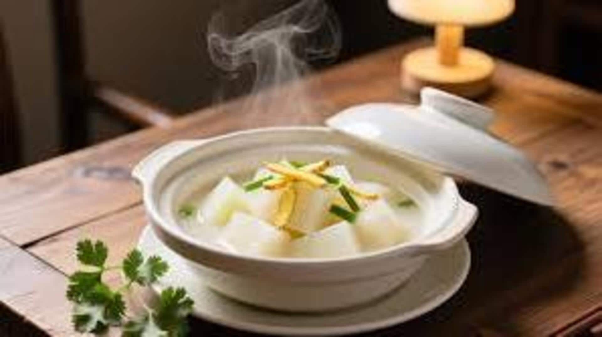 ฟักขาวนึ่งเห็ดหอม สูตรมังสวิรัติอร่อยง่ายๆ