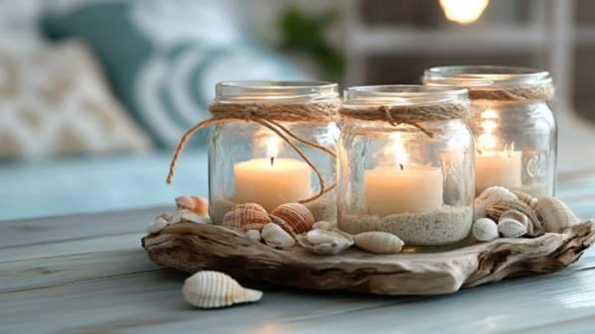 DIY เชิงเทียนชิค ๆ ด้วยขวดโหลเก่า DIY เชิงเทียนชิค ๆ ด้วยขวดโหลเก่า