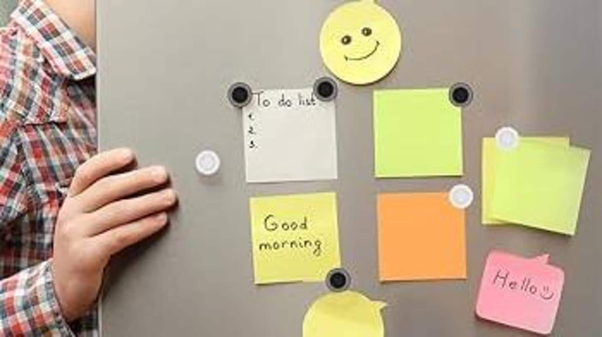 จัดระเบียบความคิดด้วยบอร์ดโน้ตแม่เหล็ก