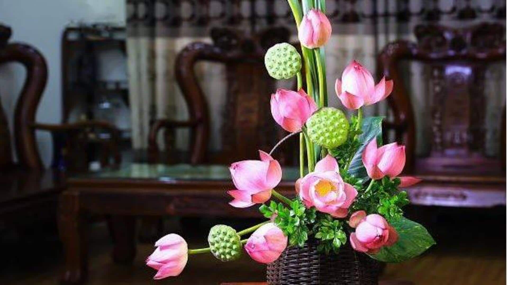 เริ่มต้นเช้าวันใหม่ด้วยการจัดดอกบัว