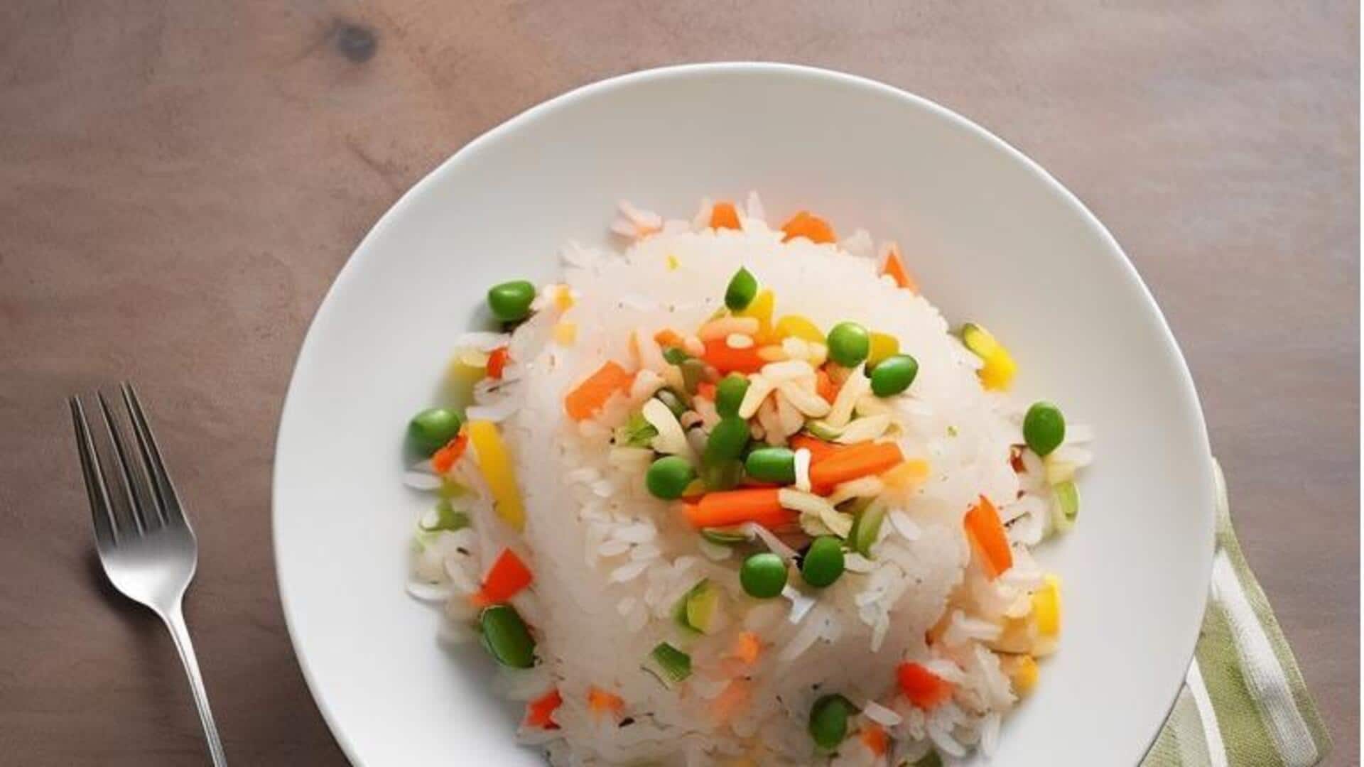 ข้าวมันกะทิพร้อมผักนึ่ง ข้าวมันกะทิพร้อมผักนึ่ง